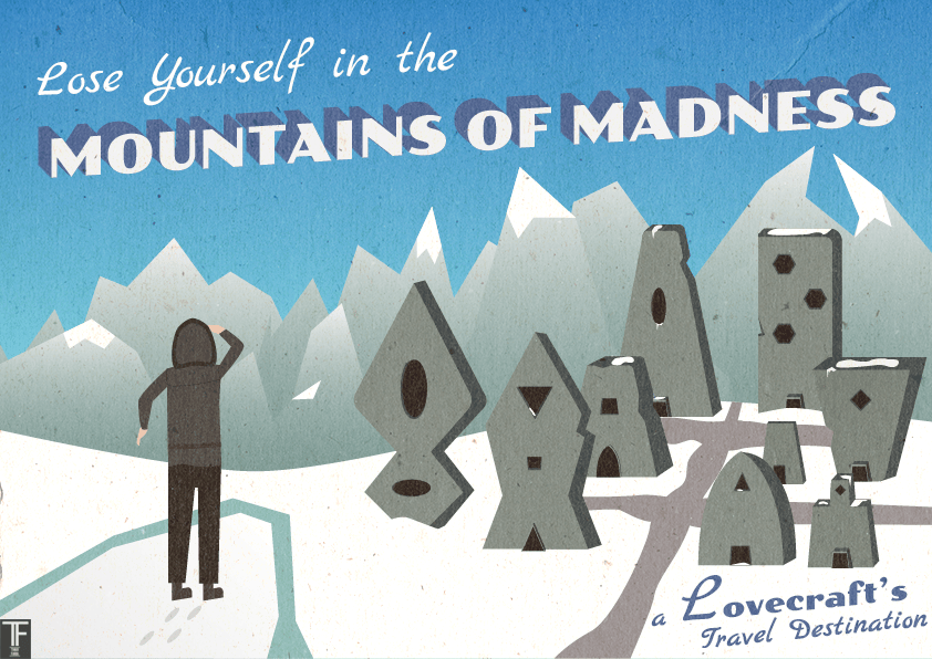 [Self Promotion] Mountains of Madness Postcard Lovecraft