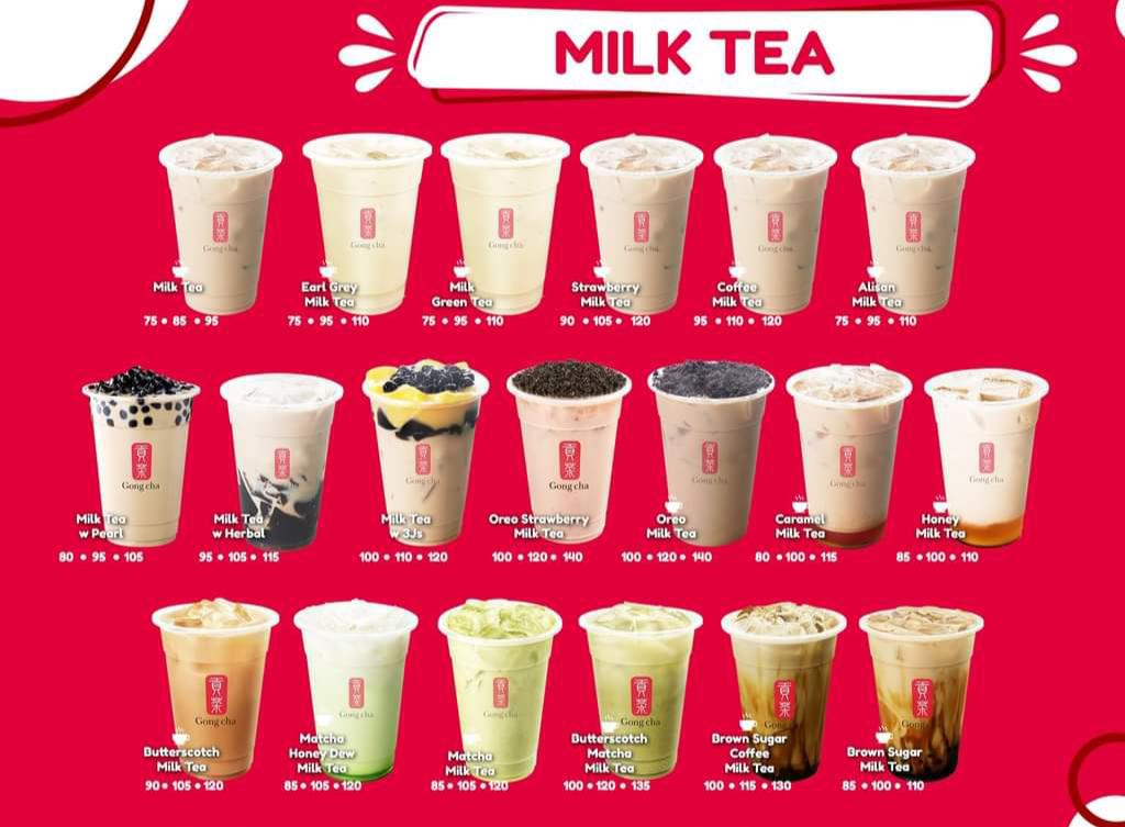 what's the lowest calorie milk tea in Gong Cha? r/caloriecount