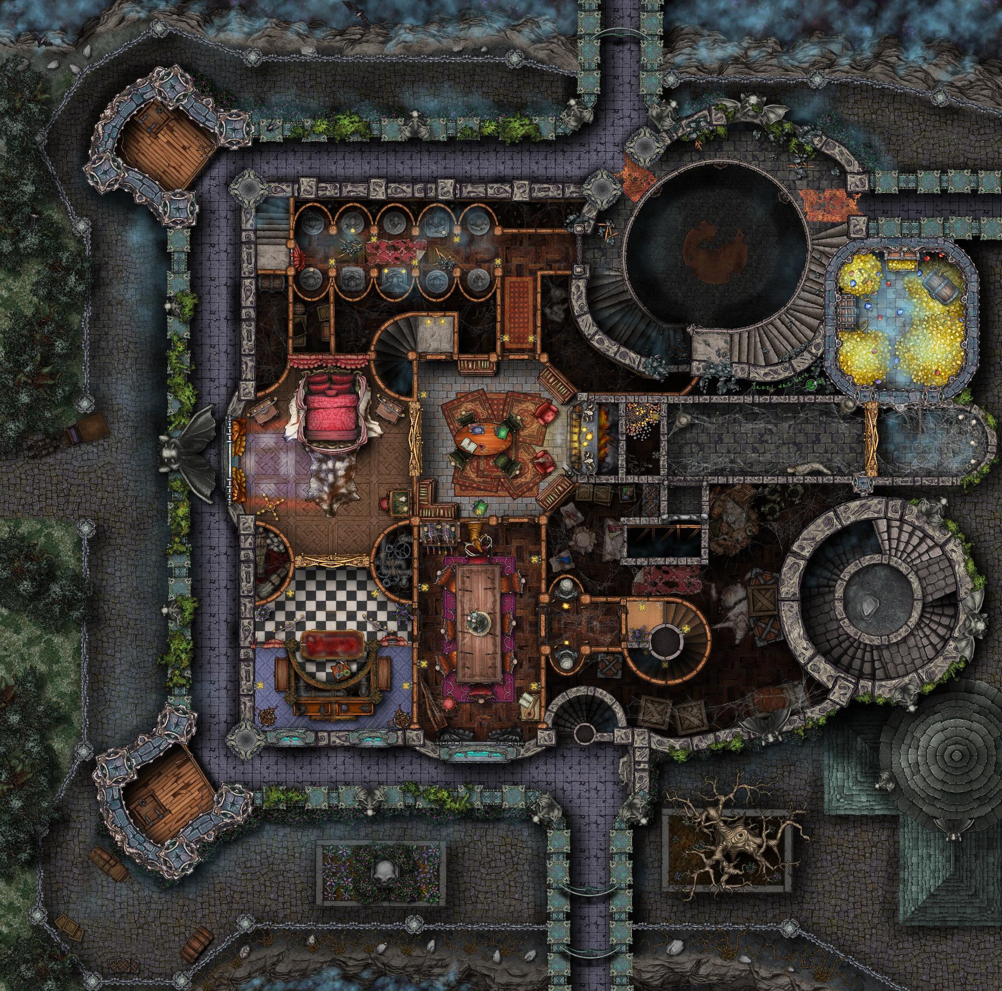 The Rooms of Weeping, Castle Ravenloft Map 5 🦇 r/CurseofStrahd