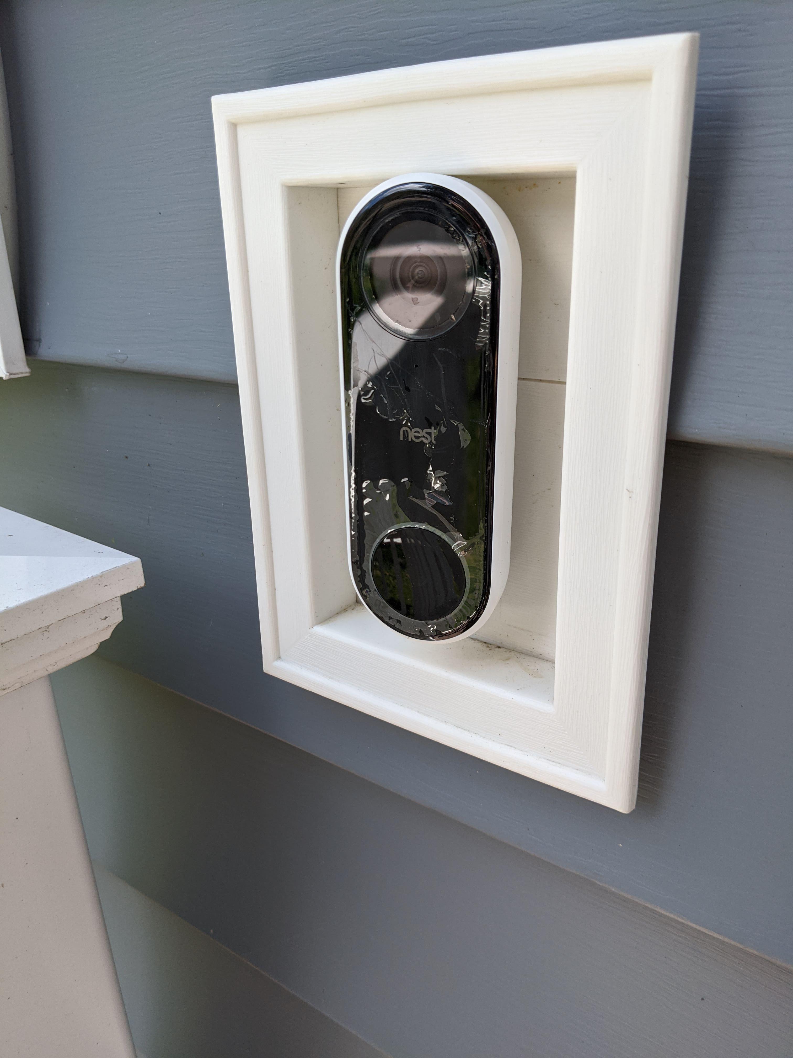 Nest Doorbell peeling. Is this normal? I have two doorbells and this is