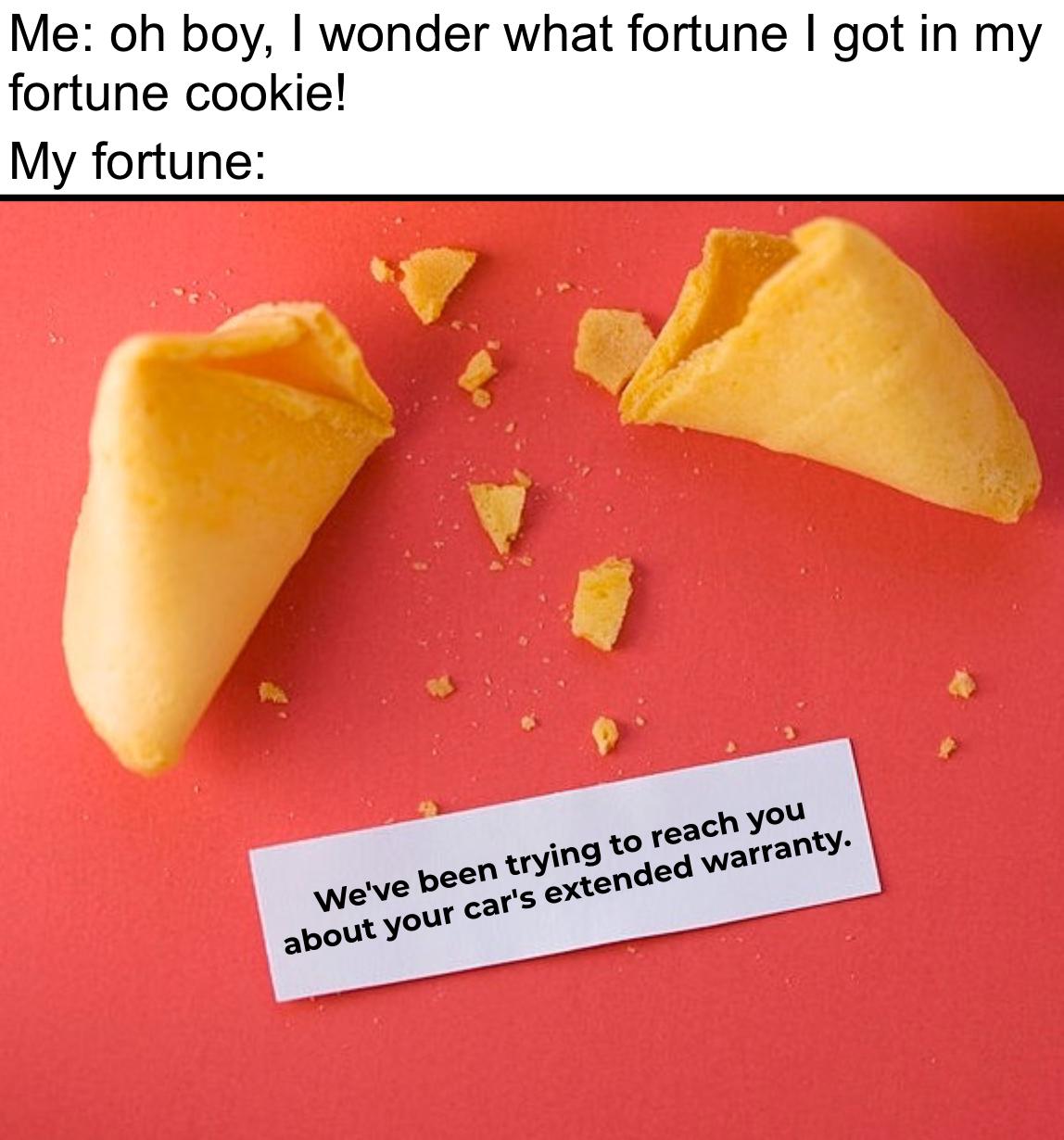 We’ve been trying to reach you about your car’s extended warranty. r