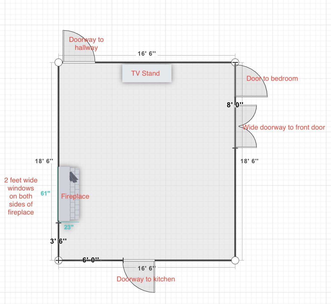 Floor Plan Weird Living Room Layout, Need Advice on Furnishing r