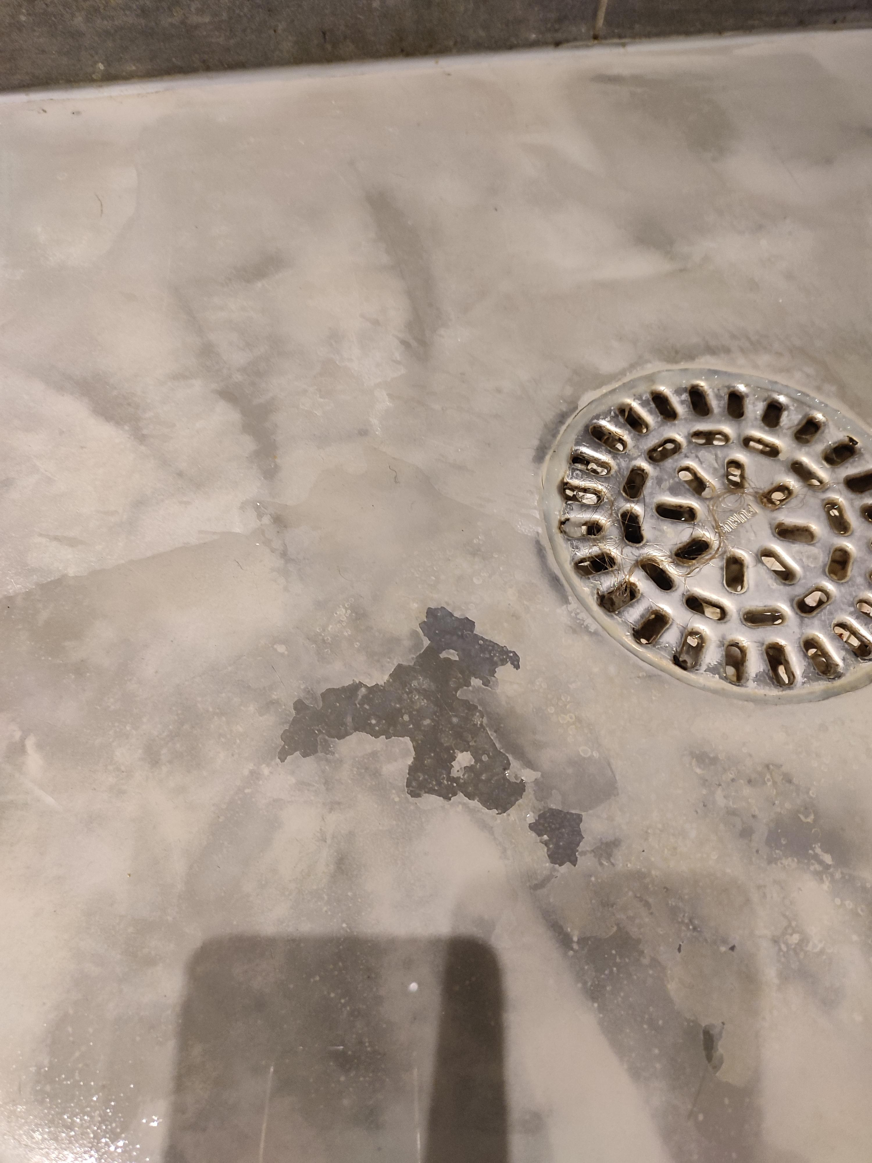 My shower floor is cracking… anyone know what to do? r/bathrooms