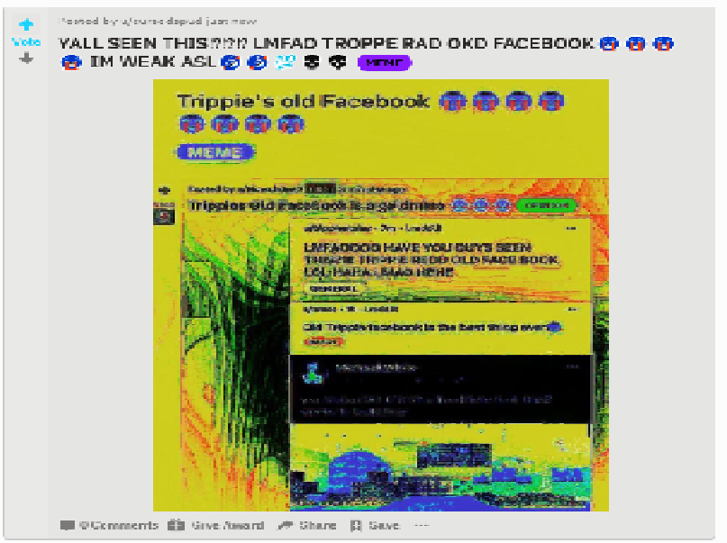 yall seen this old trippie redd facebook? ππ€£π€£ MICHAEL WHITE π€£π€£πππ HE