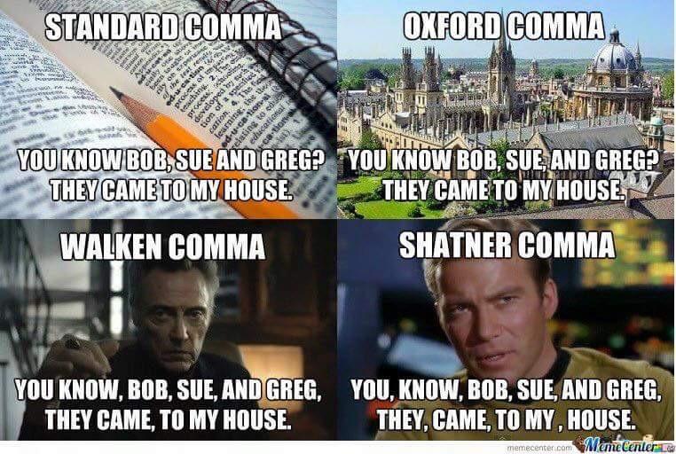 Funny Comma Use Examples at Carlos Defreitas blog