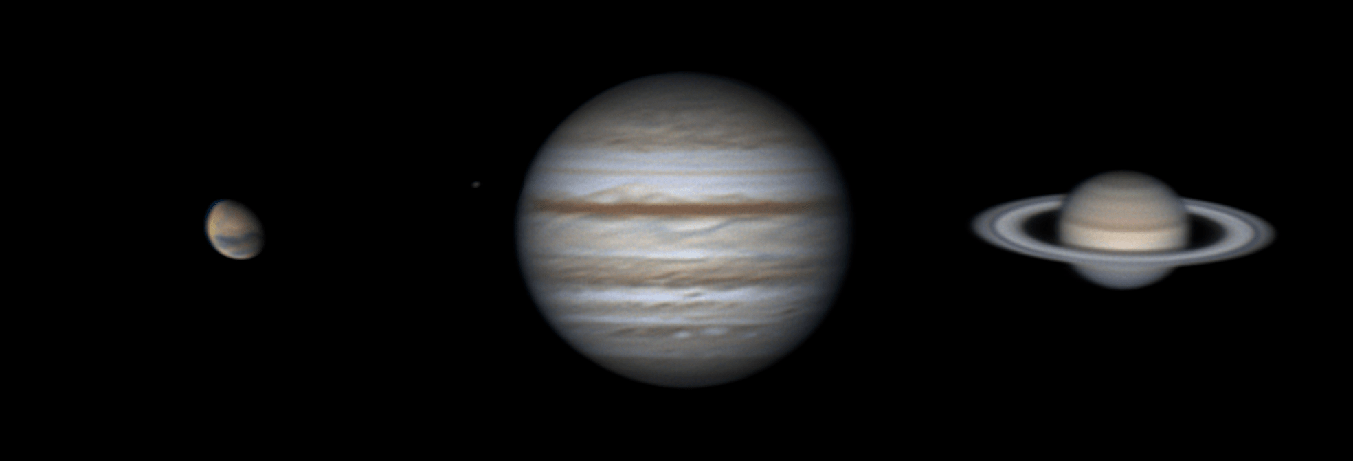 Mars, Jupiter, and Saturn r/astrophotography