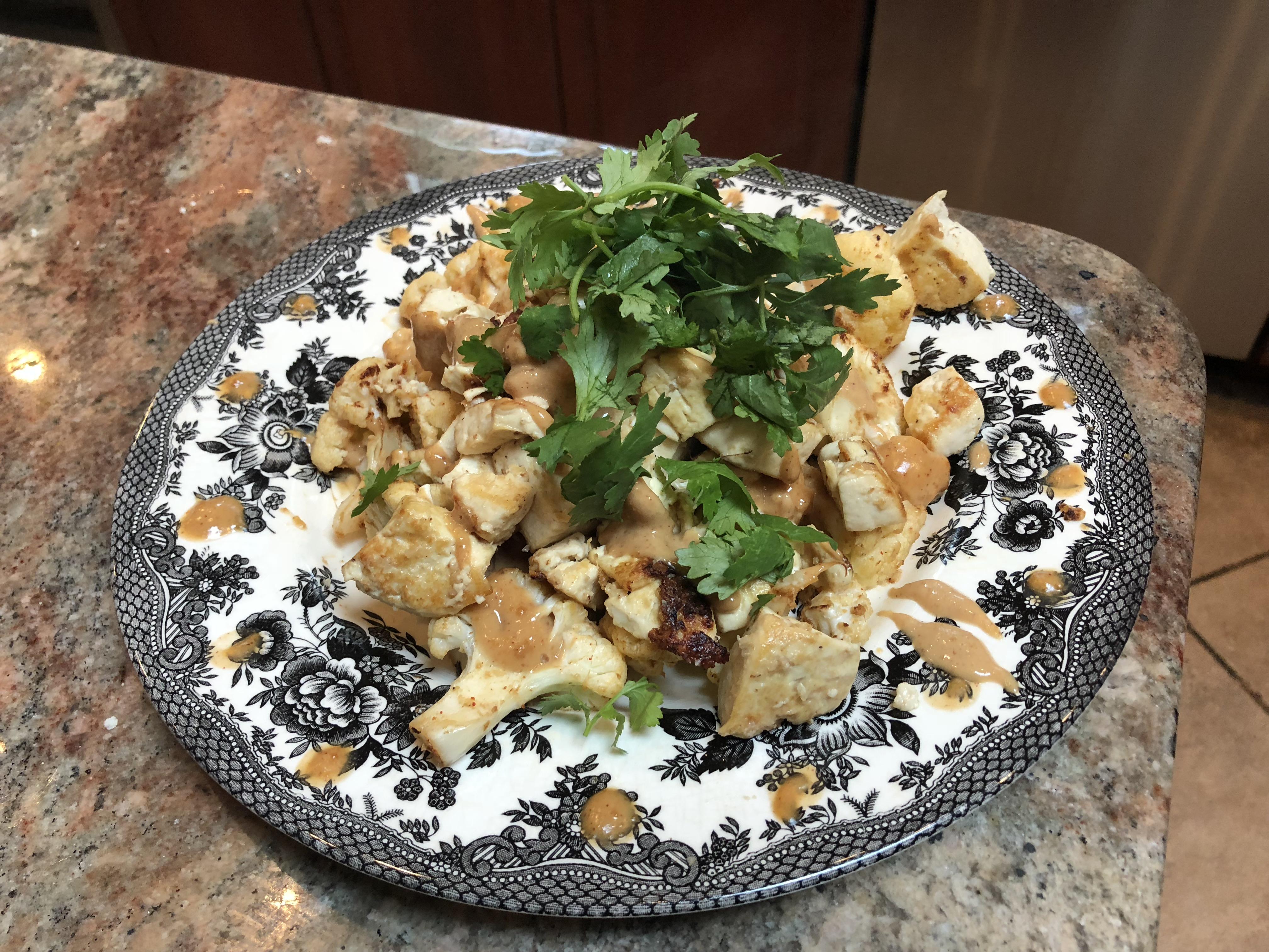 Healthy Cauliflower and Tofu Peanut Curry r/VegRecipes