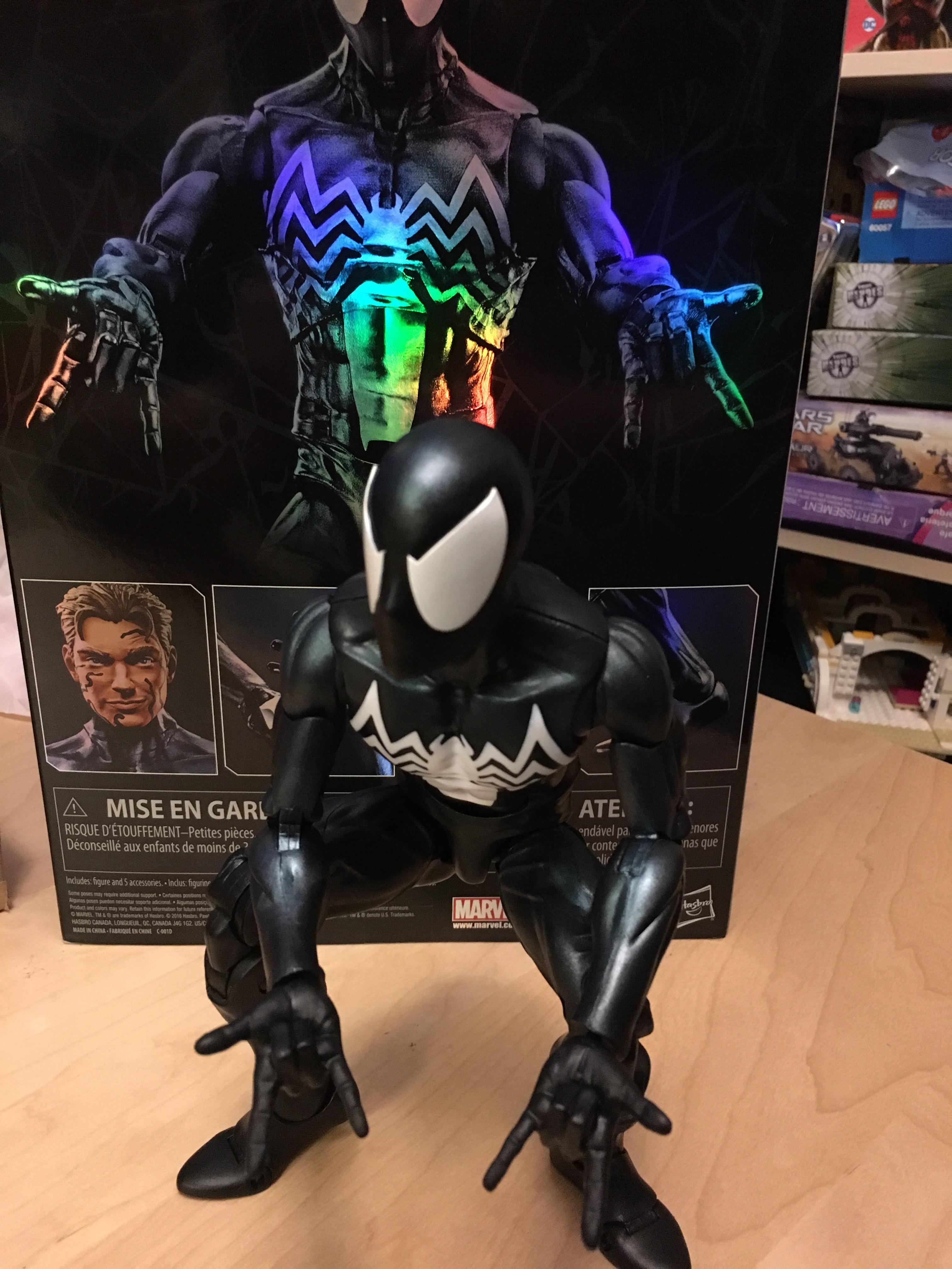 Deal Alert Black Suit Symbiote 12 inch Marvel Legends Spiderman 23.