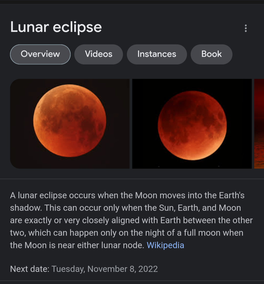 The red profile pic is related to the next blood moon which might be a