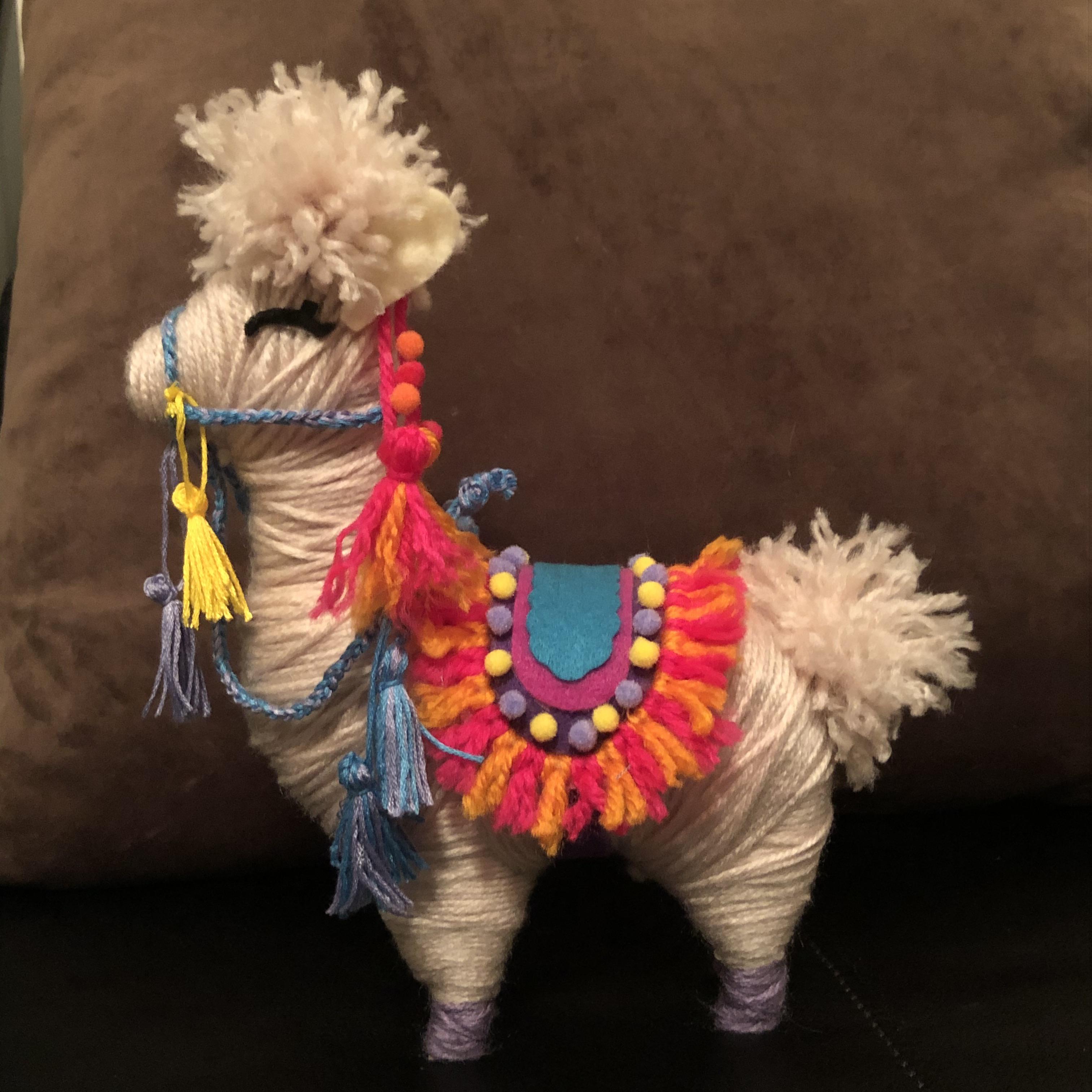 Finished crafting a yarn llama today r/GoodRisingTweets