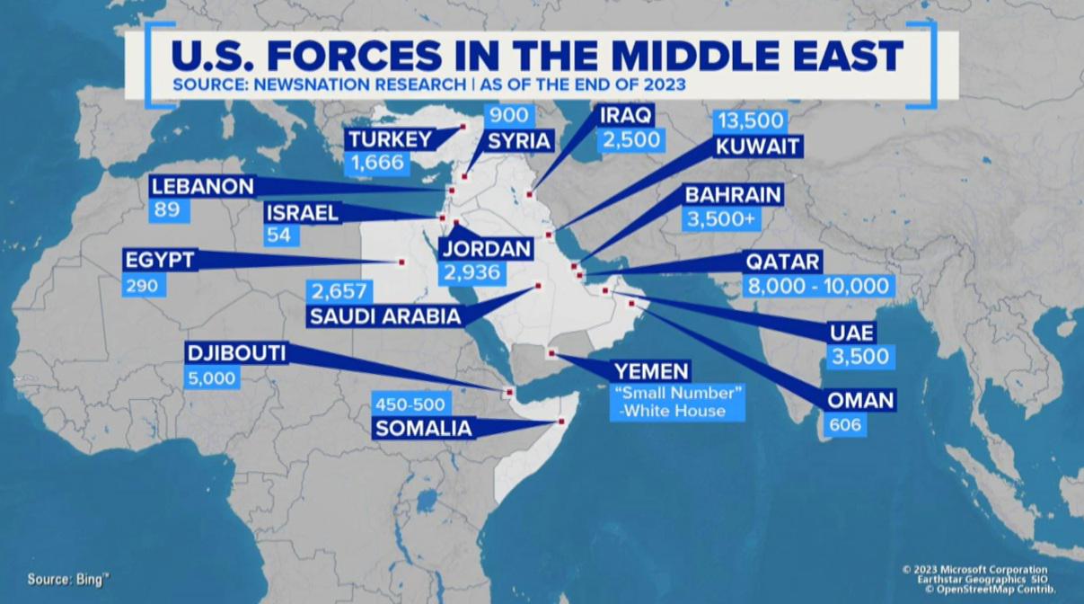 US Forces in the Middle East r/Infographics
