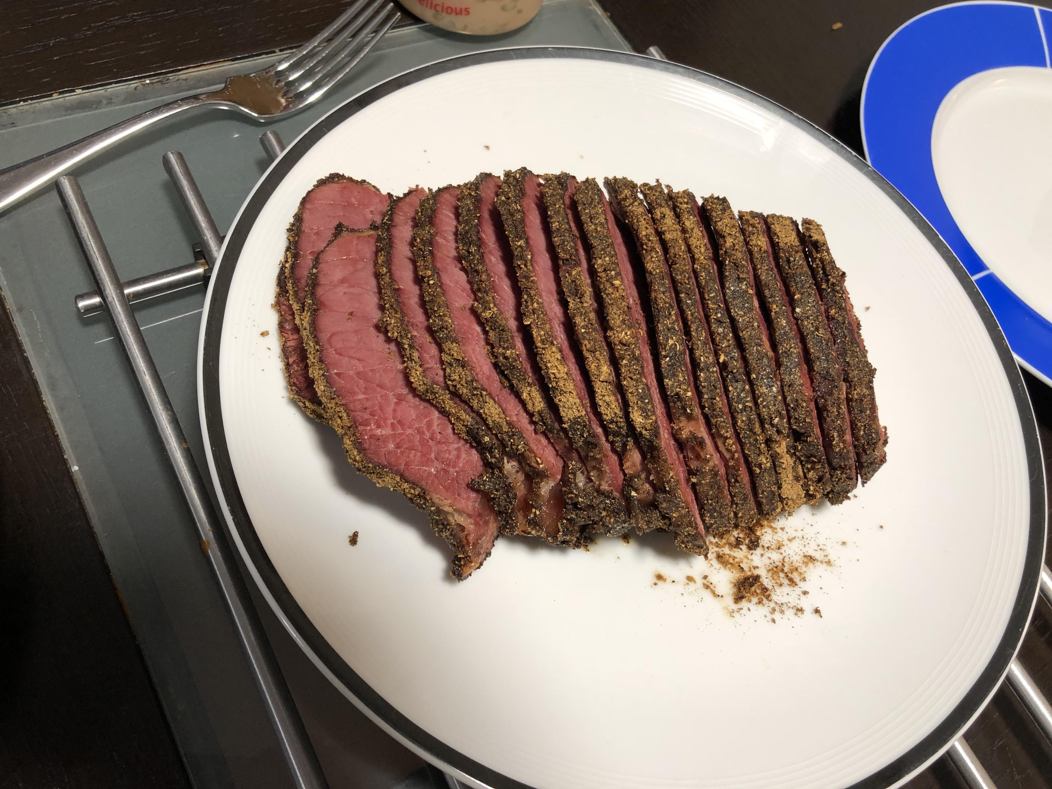 Sous vide Pastrami (from corned beef) r/sousvide