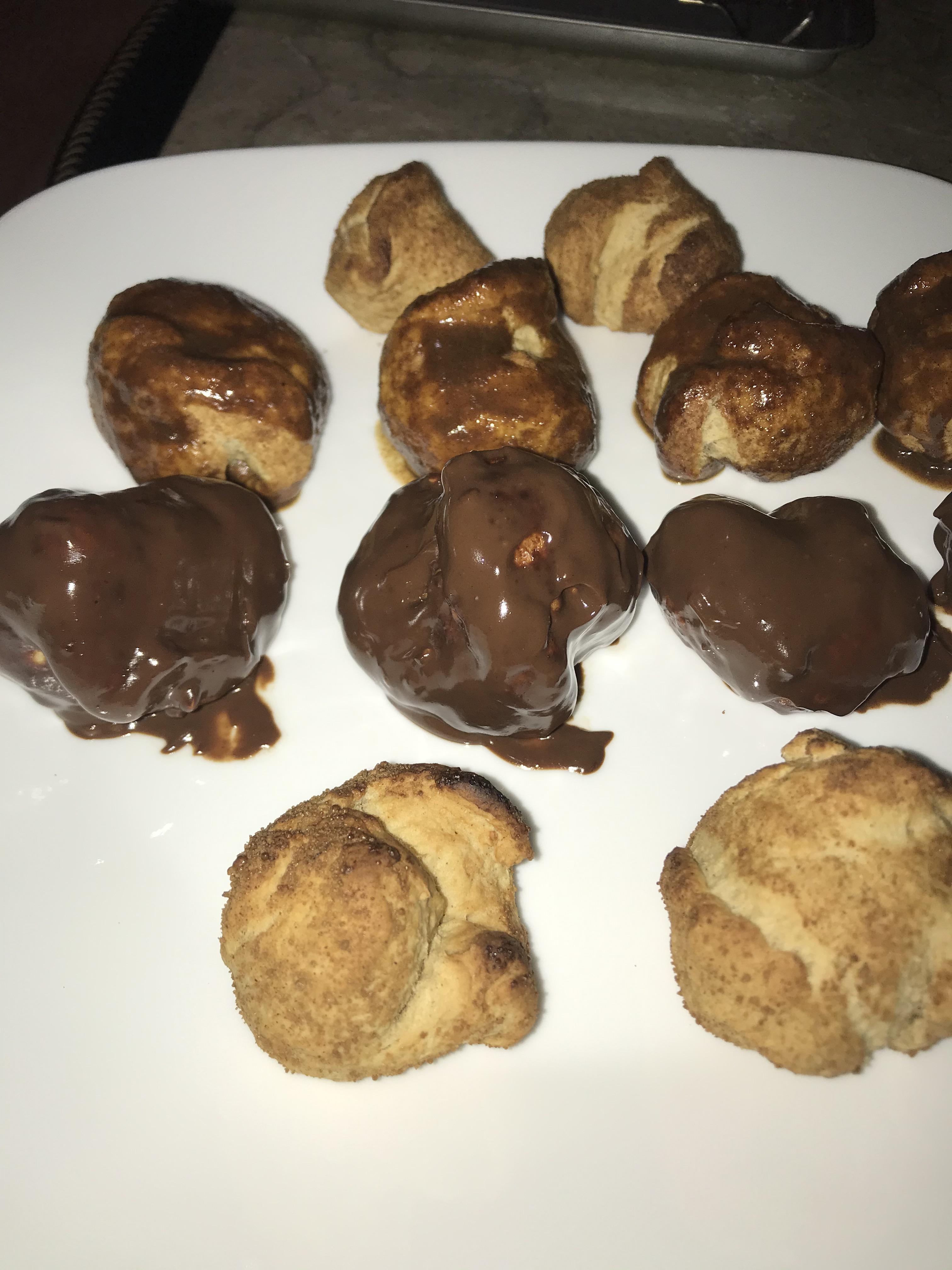 Made some air fried churro balls! r/veganrecipes