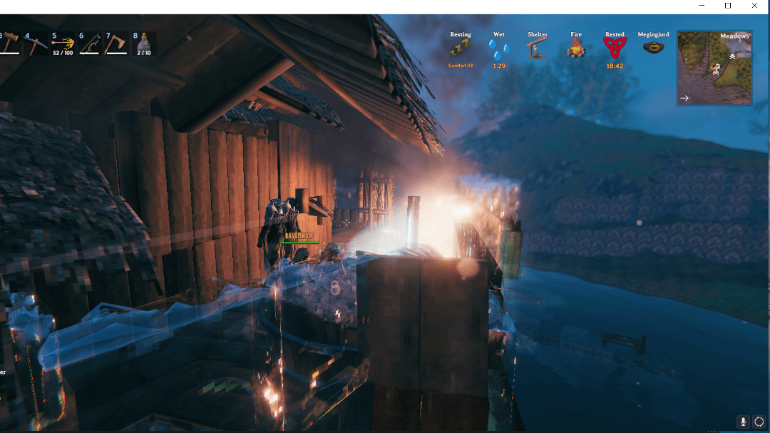Finally unlocked the hot tub 💜 r/valheim