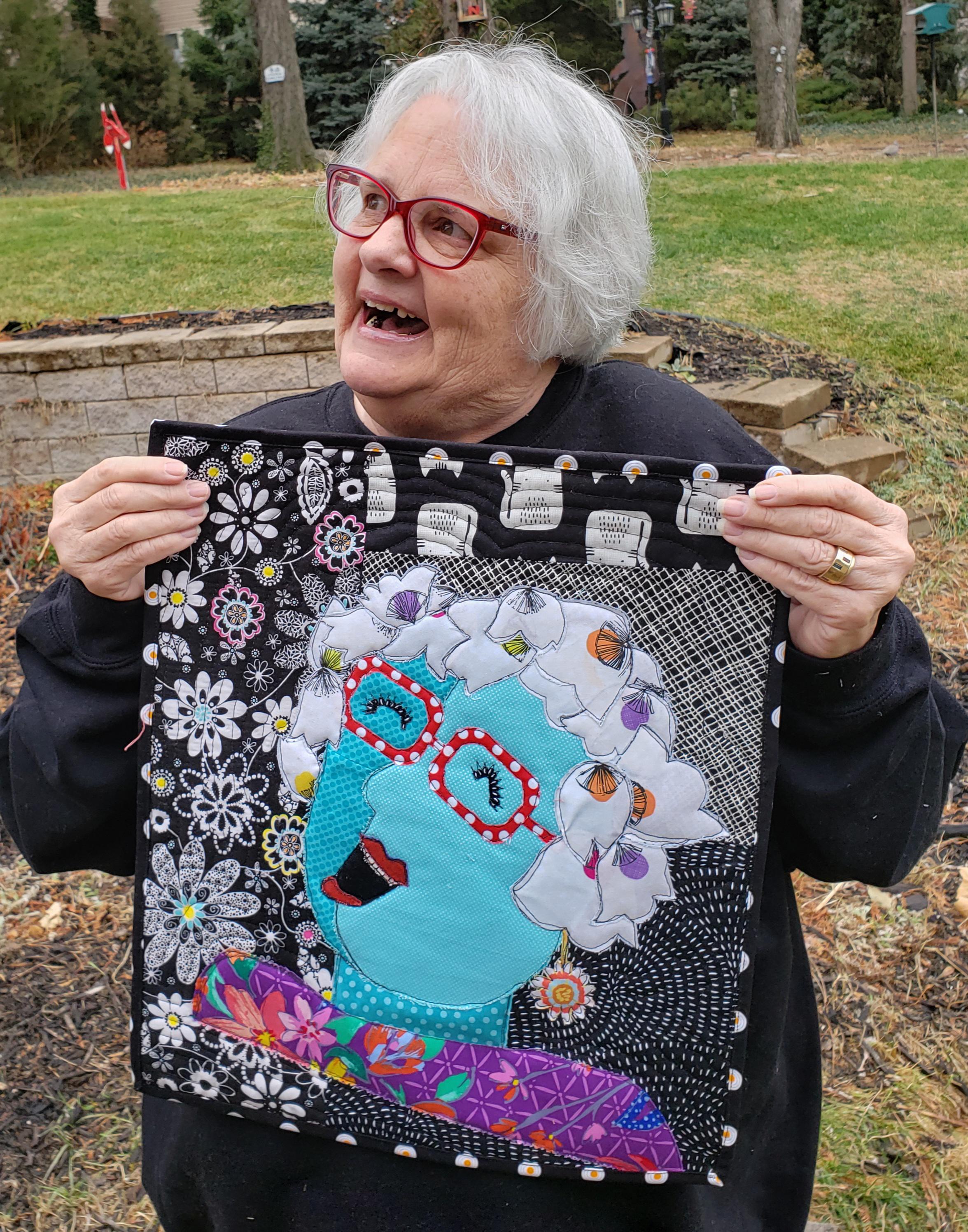 Laughing Grandmainspiration by Freddy Moran r/quilting
