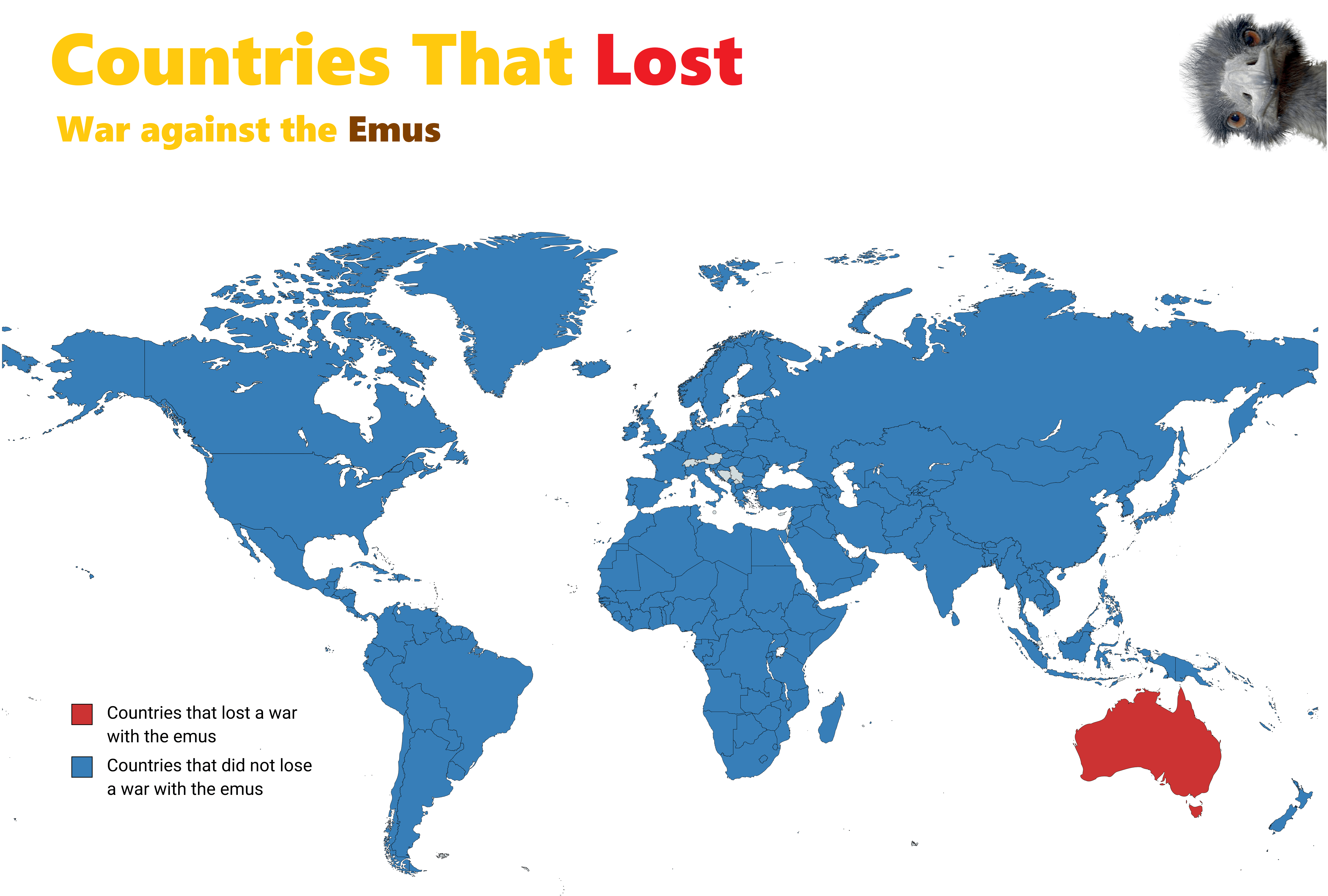 Countries which lost war against Emu's 😕 r/Australia_