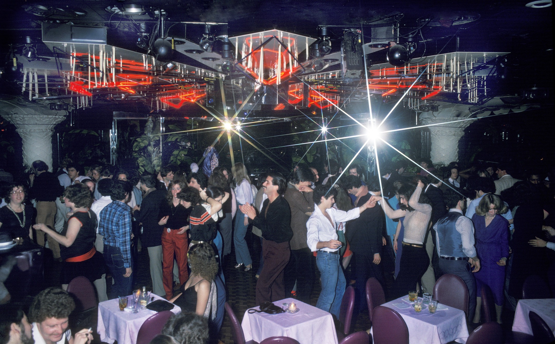 Dance floor at the Copacabana, New York, 1979. r/nyc