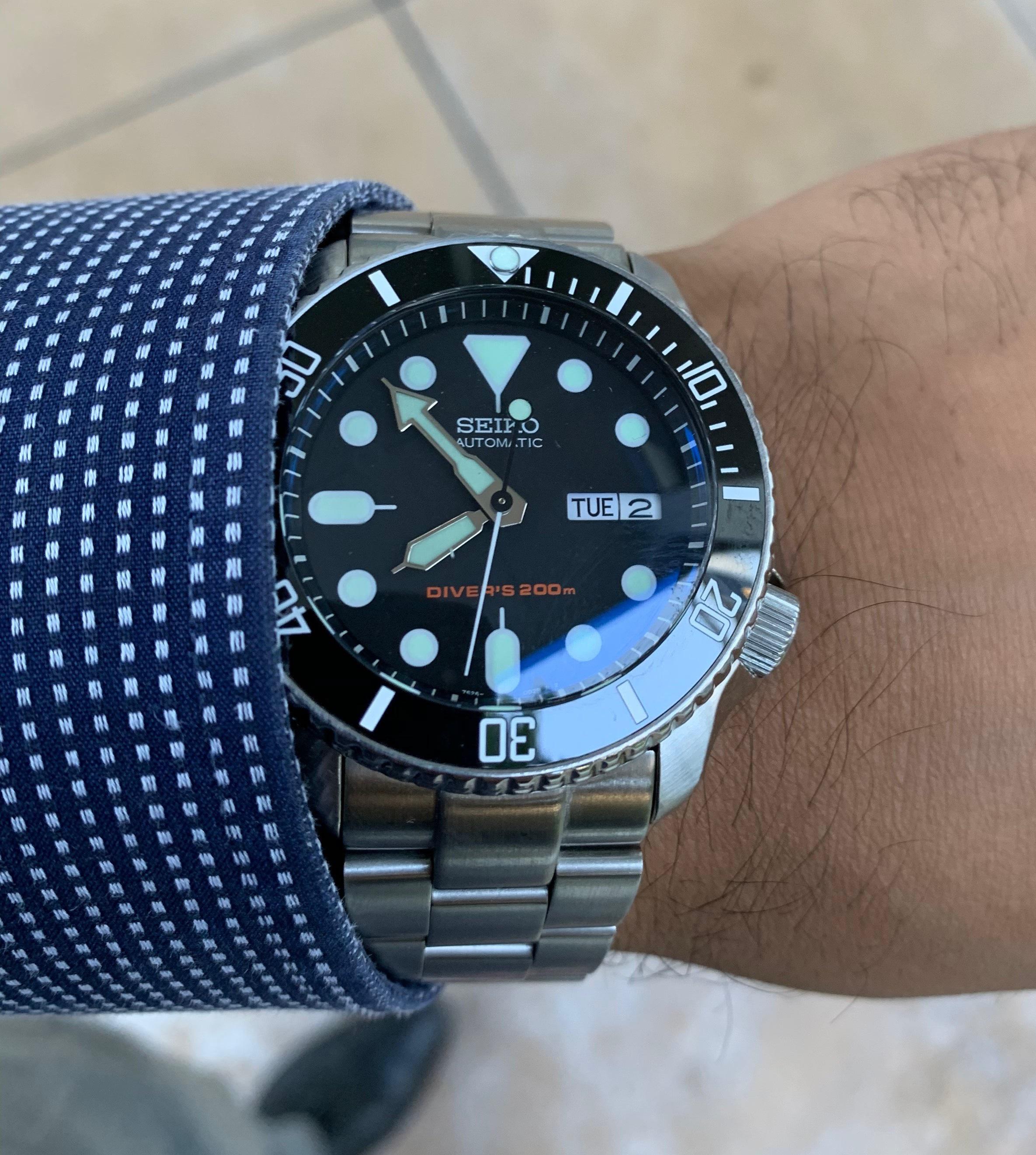 [Seiko mod] Seiko SKX007 submariner (1st time mod) r/Watches