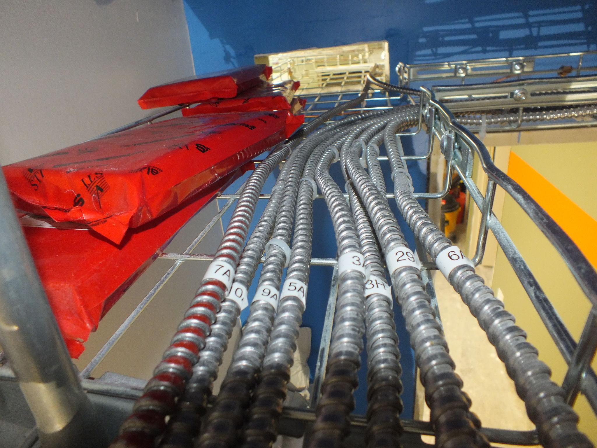 Looking for a better way to label this cable tray full of MC r