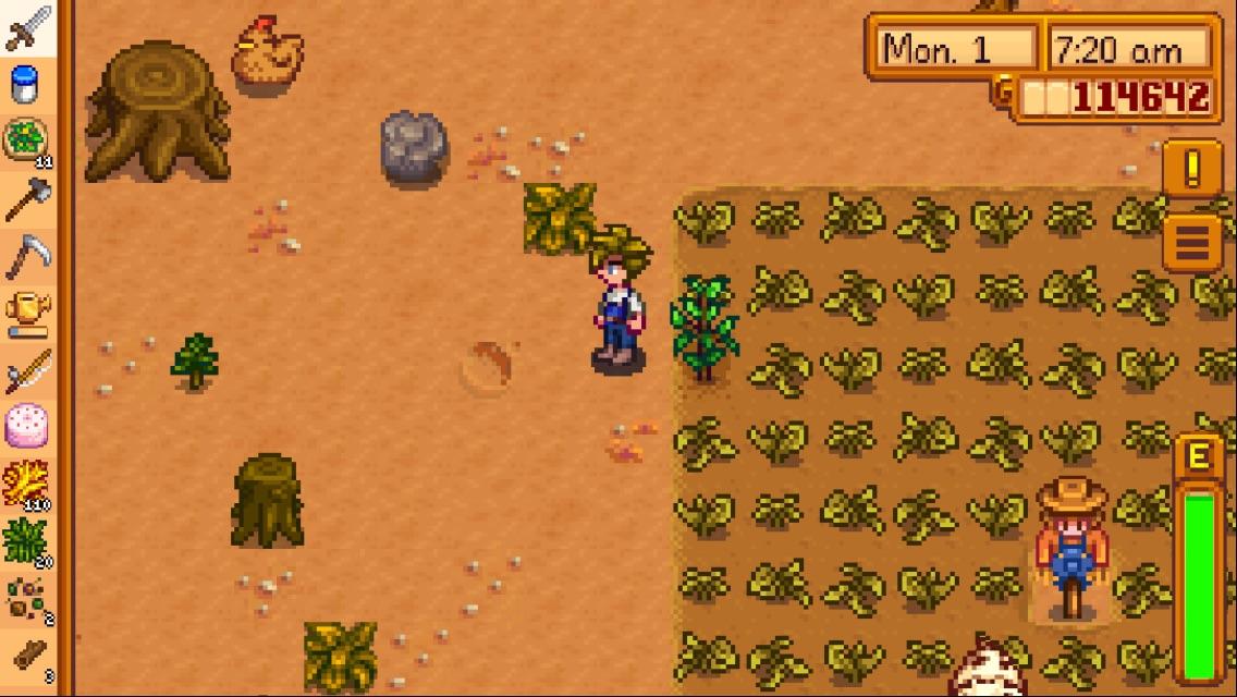 One of my blueberries survived in fall?😂 r/StardewValley