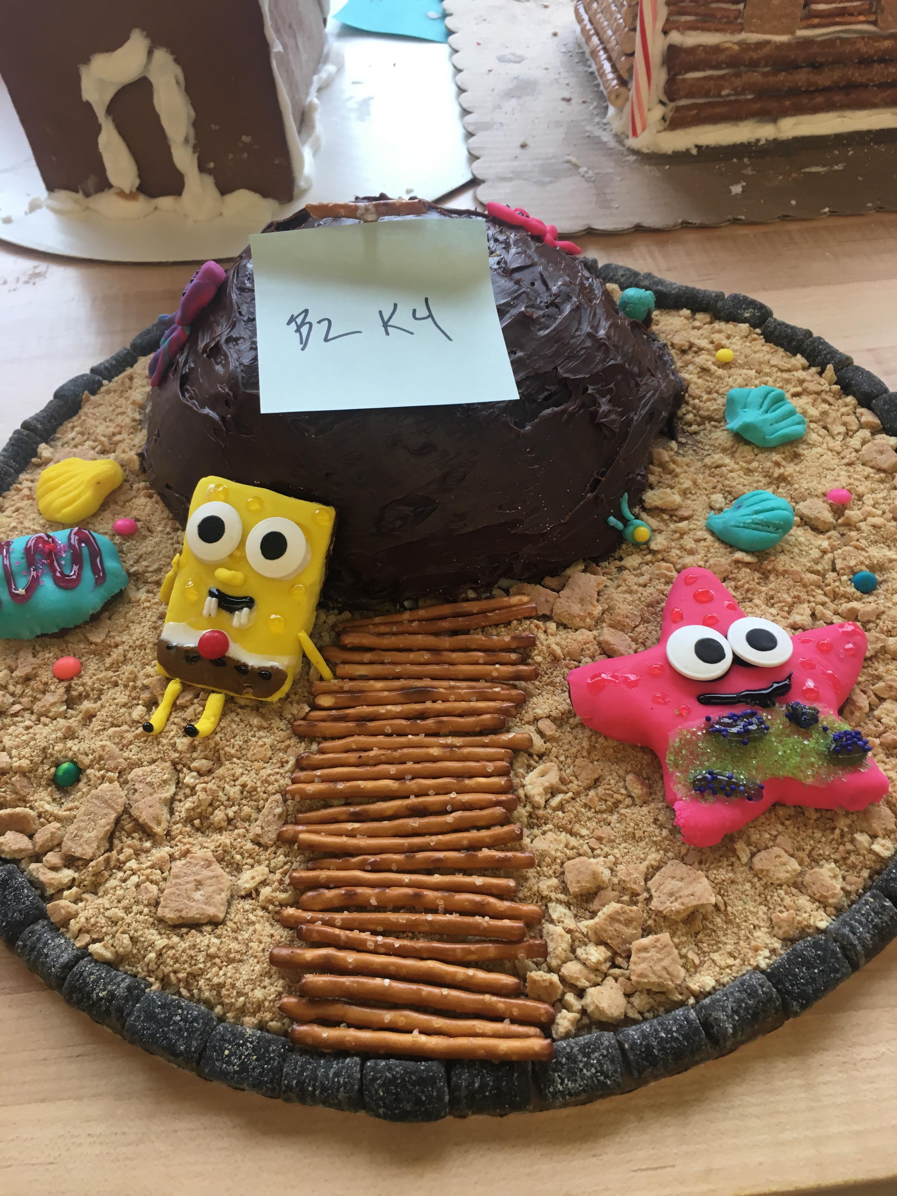 Made Patricks house from spongebob in my foods class, its all made out