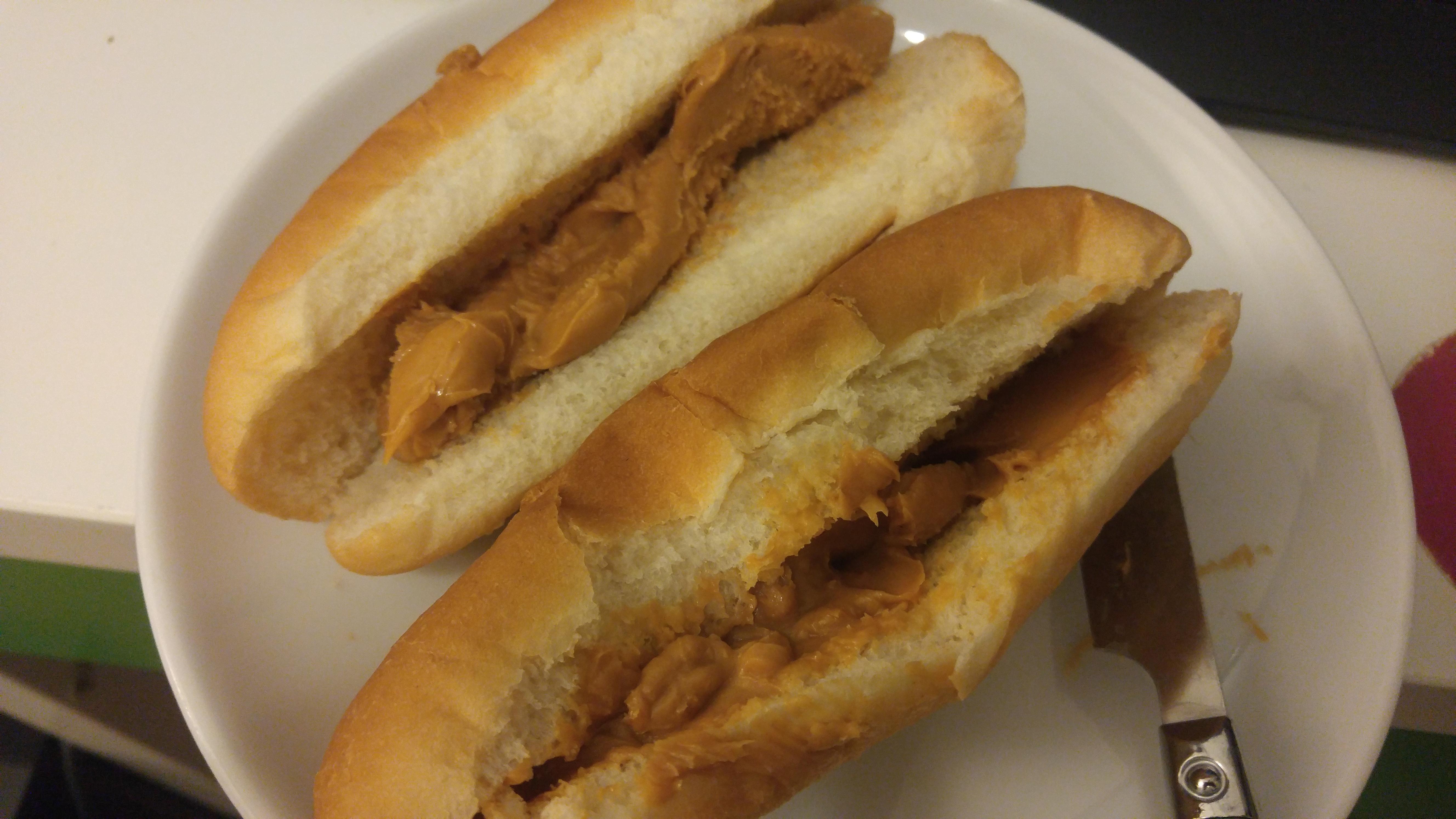 Leftover hot dog buns and expired peanut butter r/shittyfoodporn