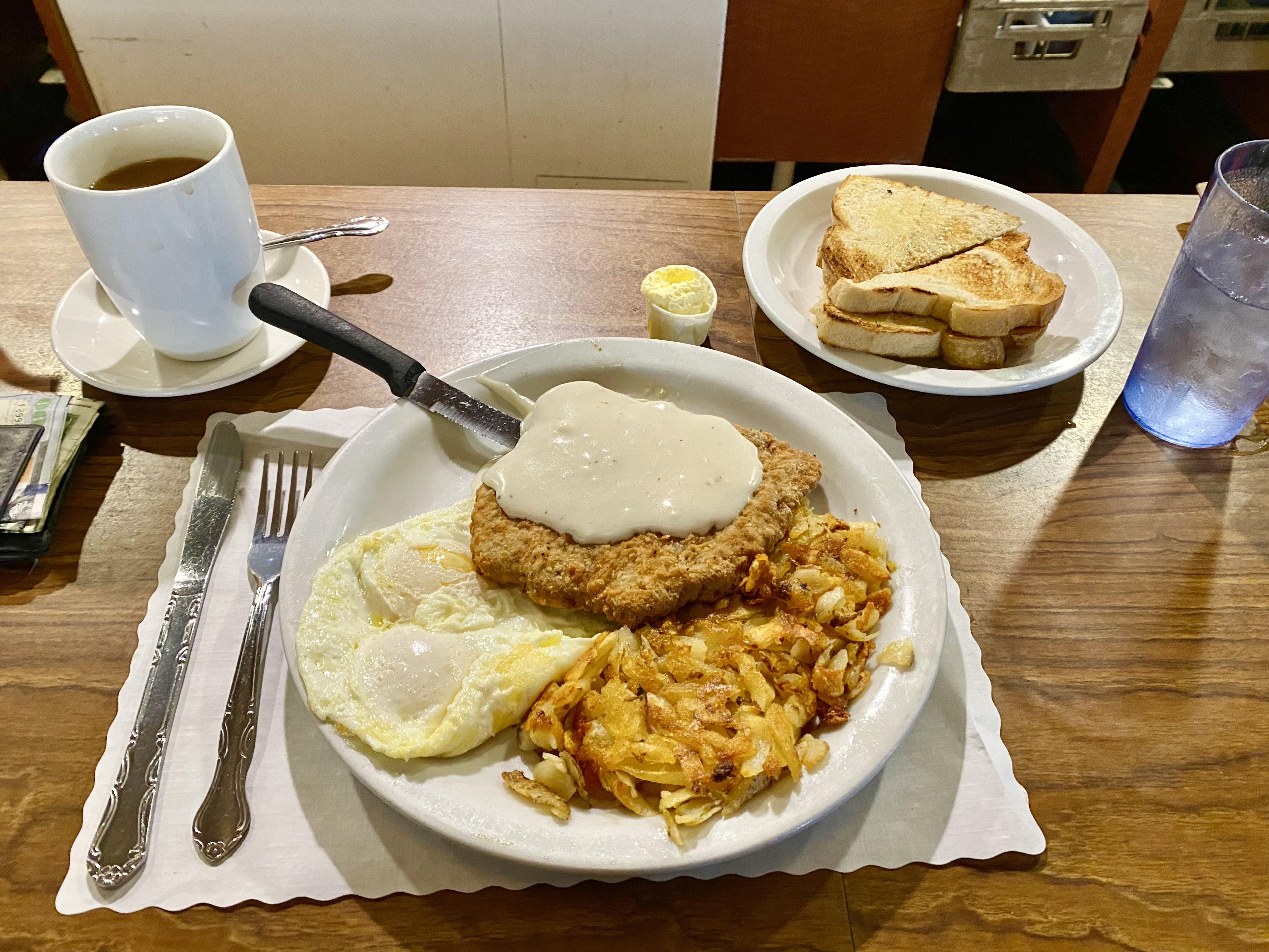 ChickenFried Steak and Eggs Colonial Kitchen, San Marino, CA r