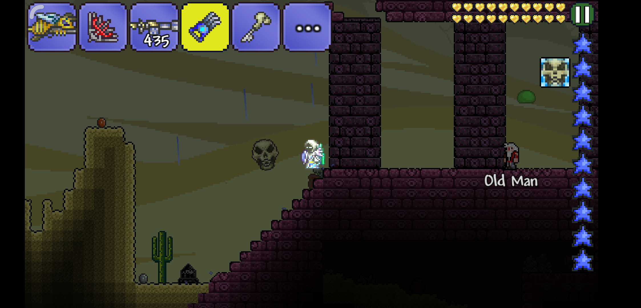 Defeated dungeon guardian on mobile with vampire knives, took about 20