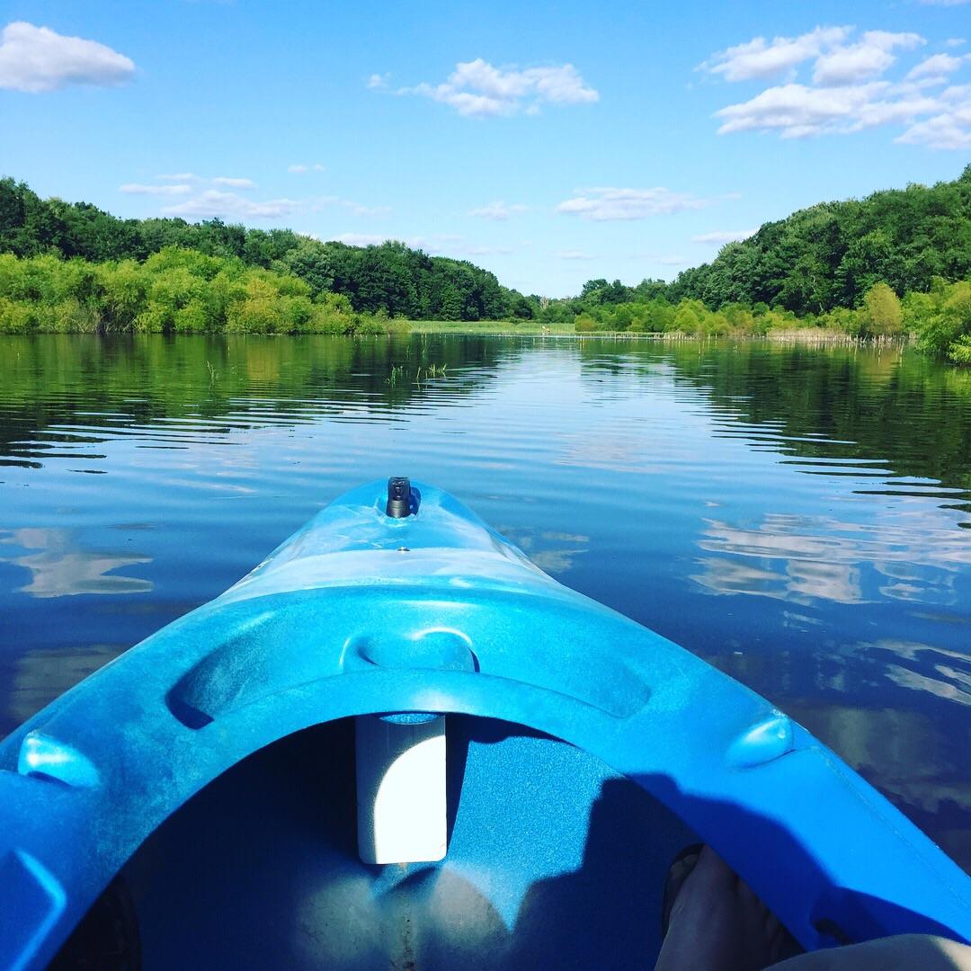Nice evening paddle in western Pennsylvania (last night). r/Kayaking
