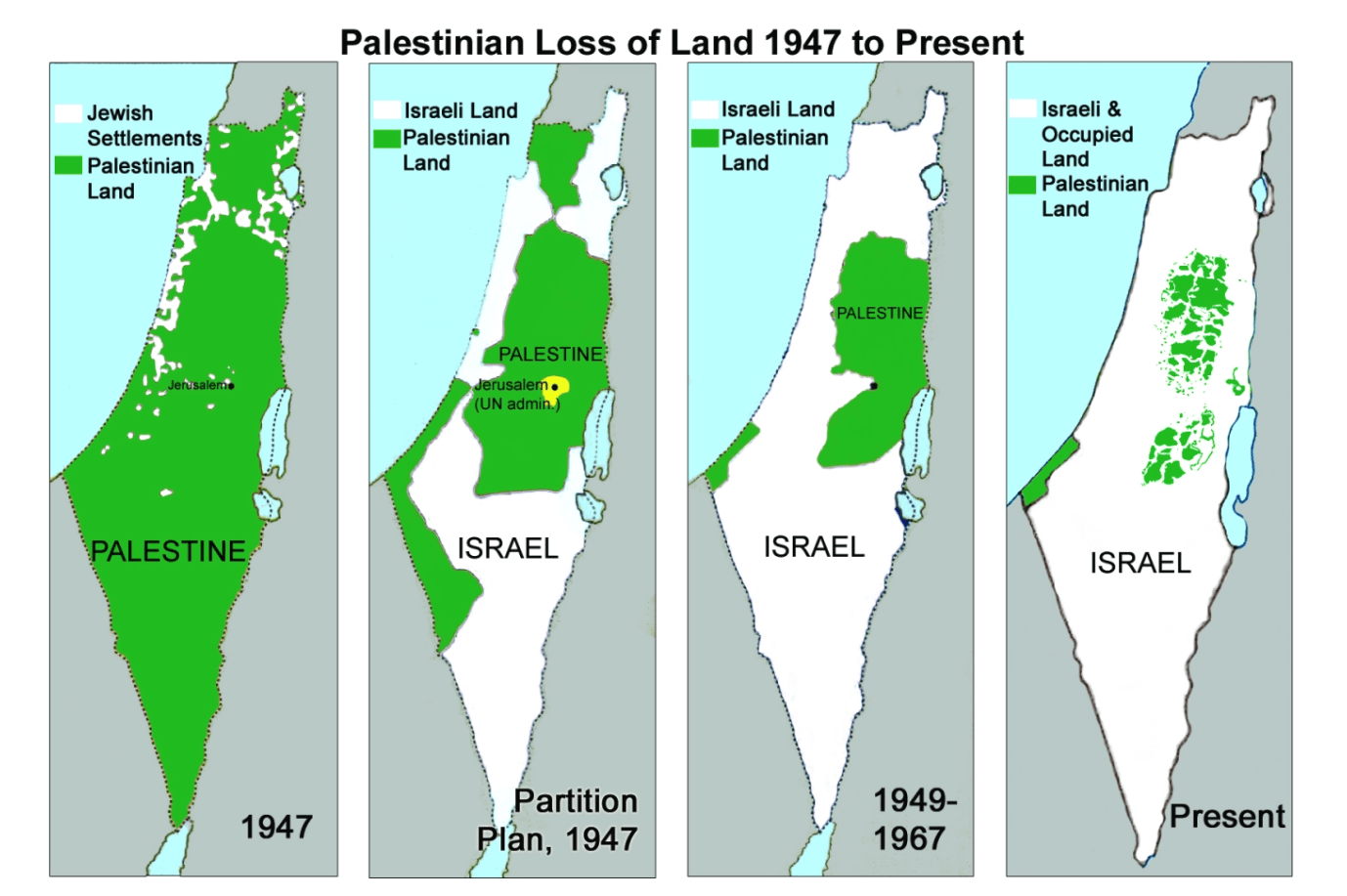 Palestinian loss of land 1947 to 2023 [1300x1900] r/MapPorn