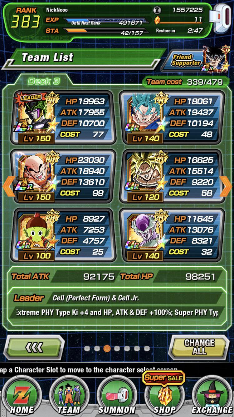Best World Tournament Team Dokkan 2024 Team Alta