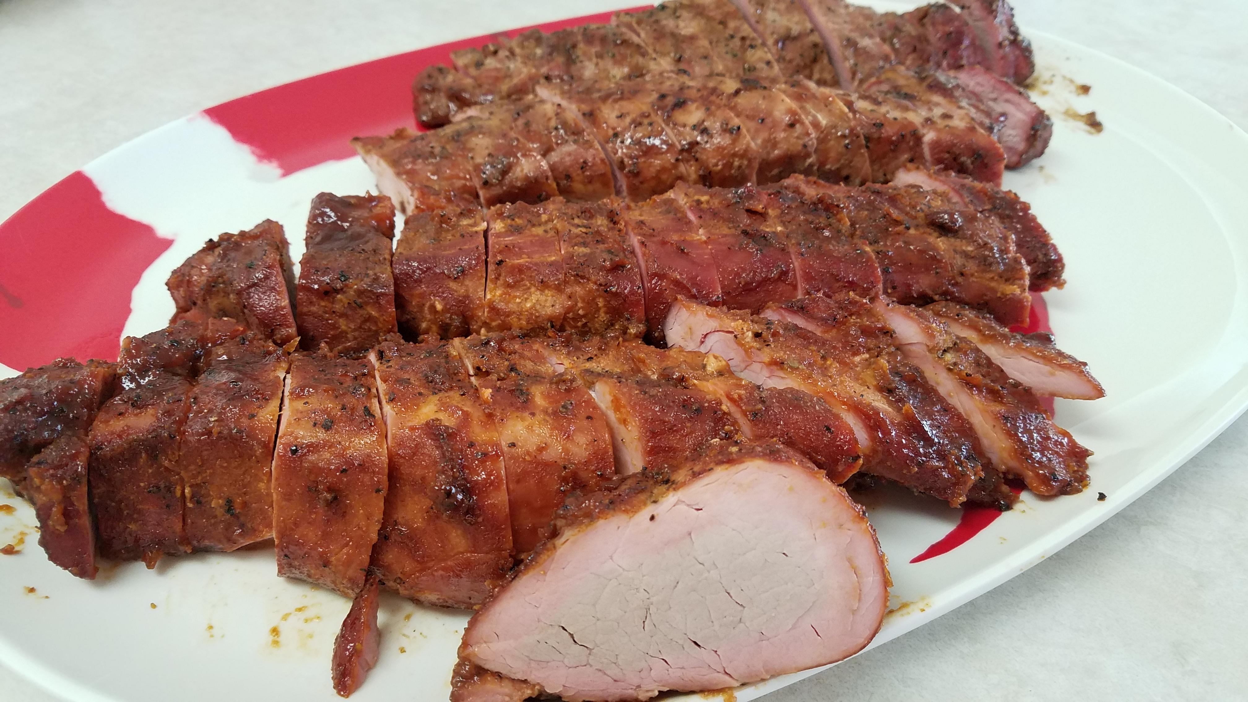 [Homemade] Smoked pork tenderloin on the Traeger r/food