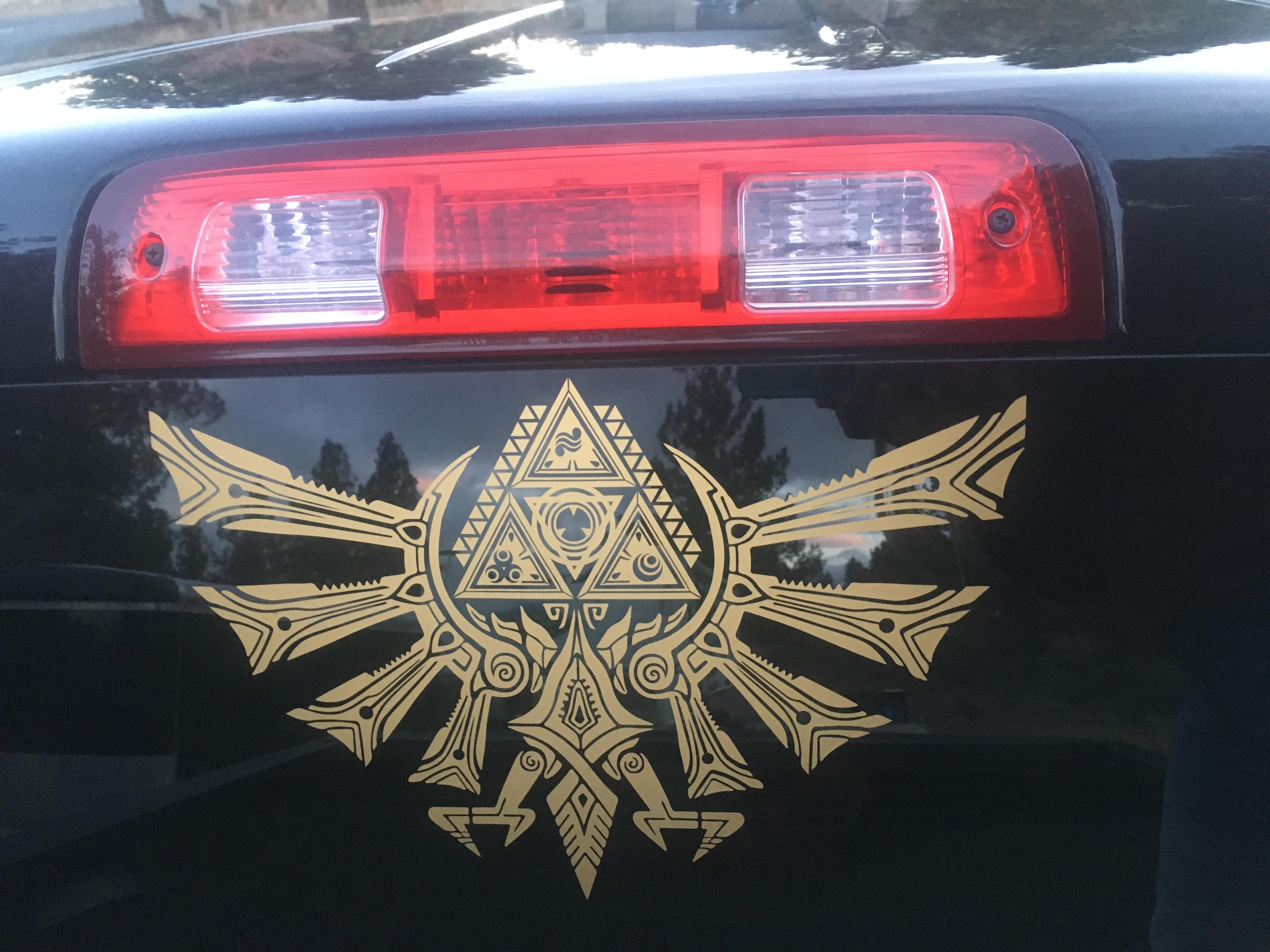 Zelda Hylian Crest Car Decal USA Outlet