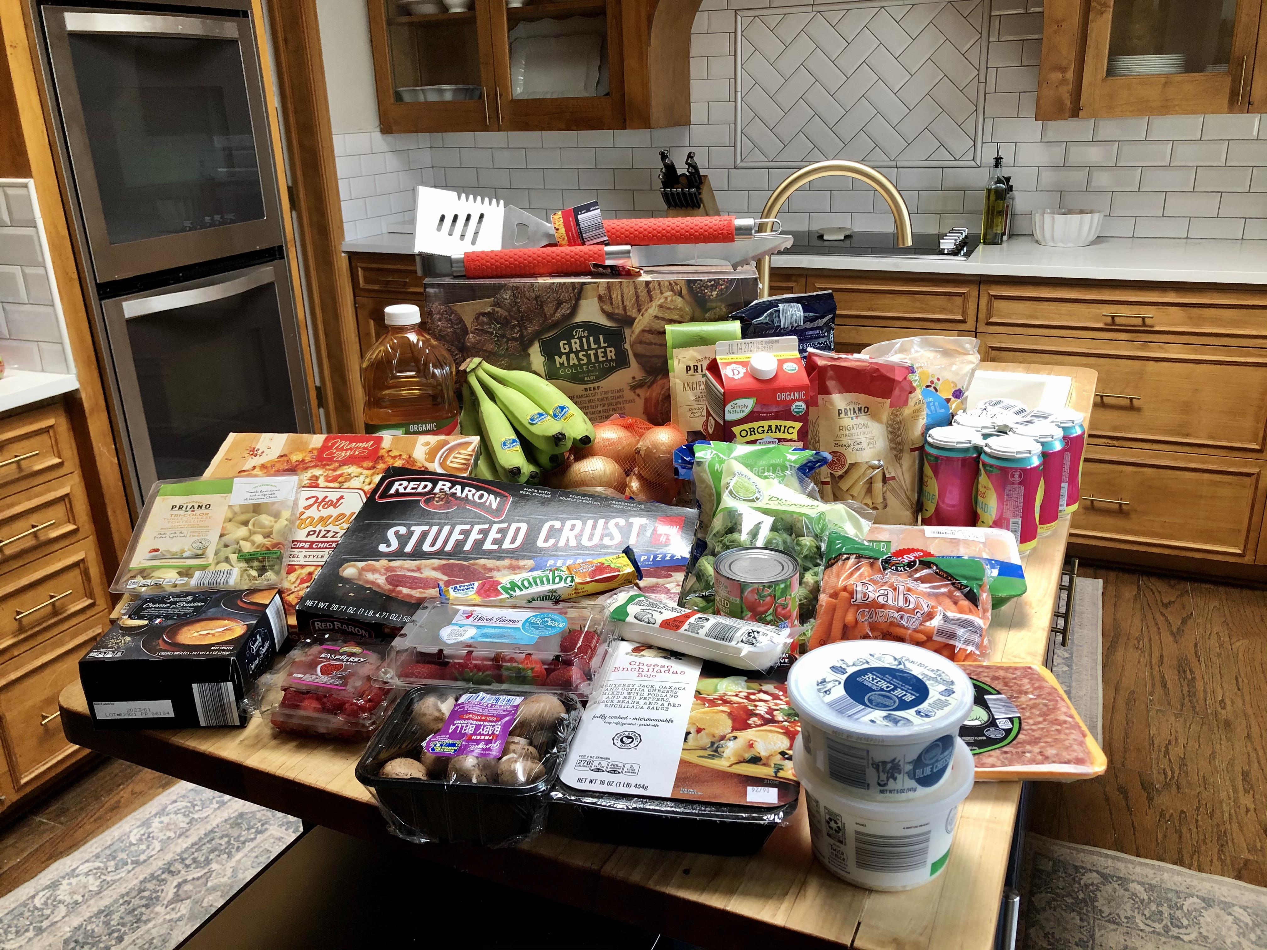 My Tuesday morning Aldi haul. All of this for 149 and 60 of it was