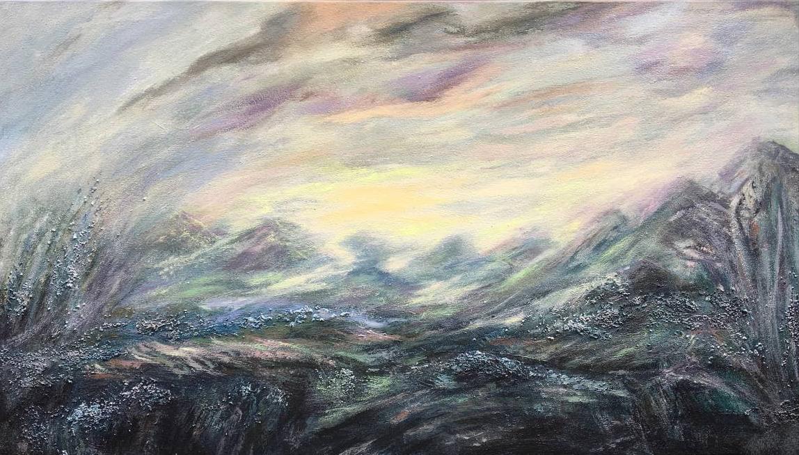 My acrylic painting Light, acrylic on canvas. 2020 r/ImaginaryMindscapes