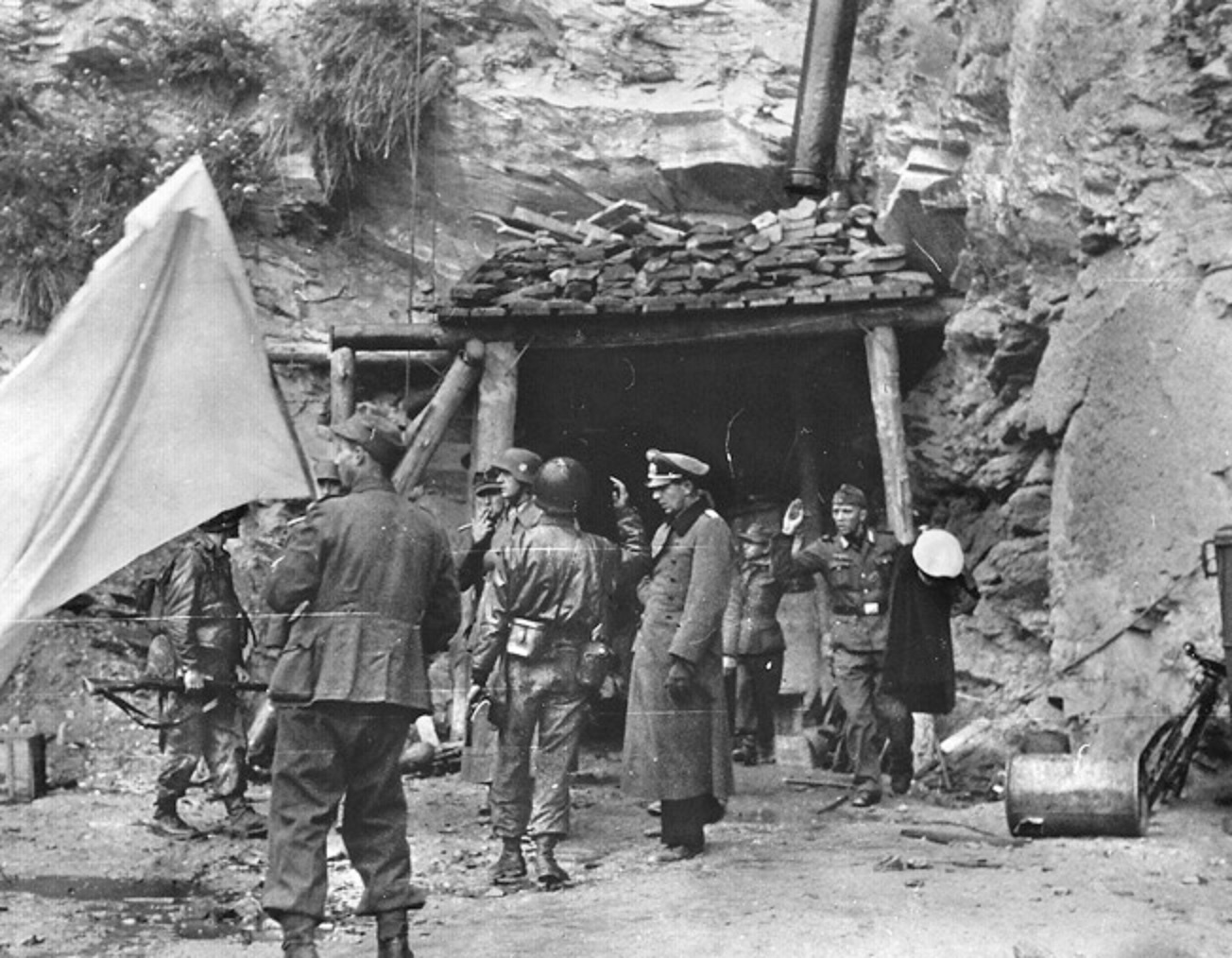 At the end of the Battle of Cherbourg (in Normandy, France) the