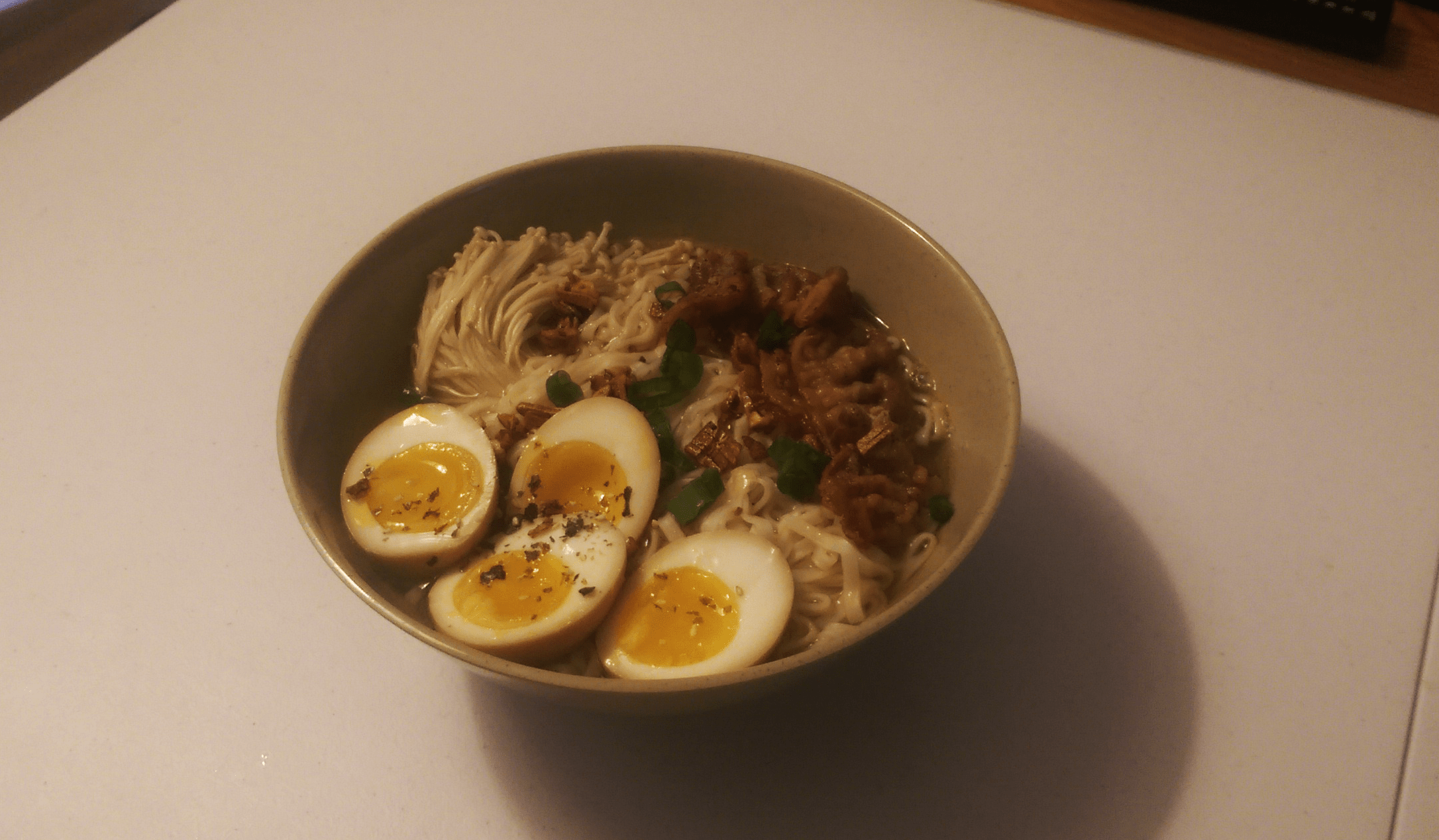 Homemade ramen with marinated softboiled eggs r/PutAnEggOnIt