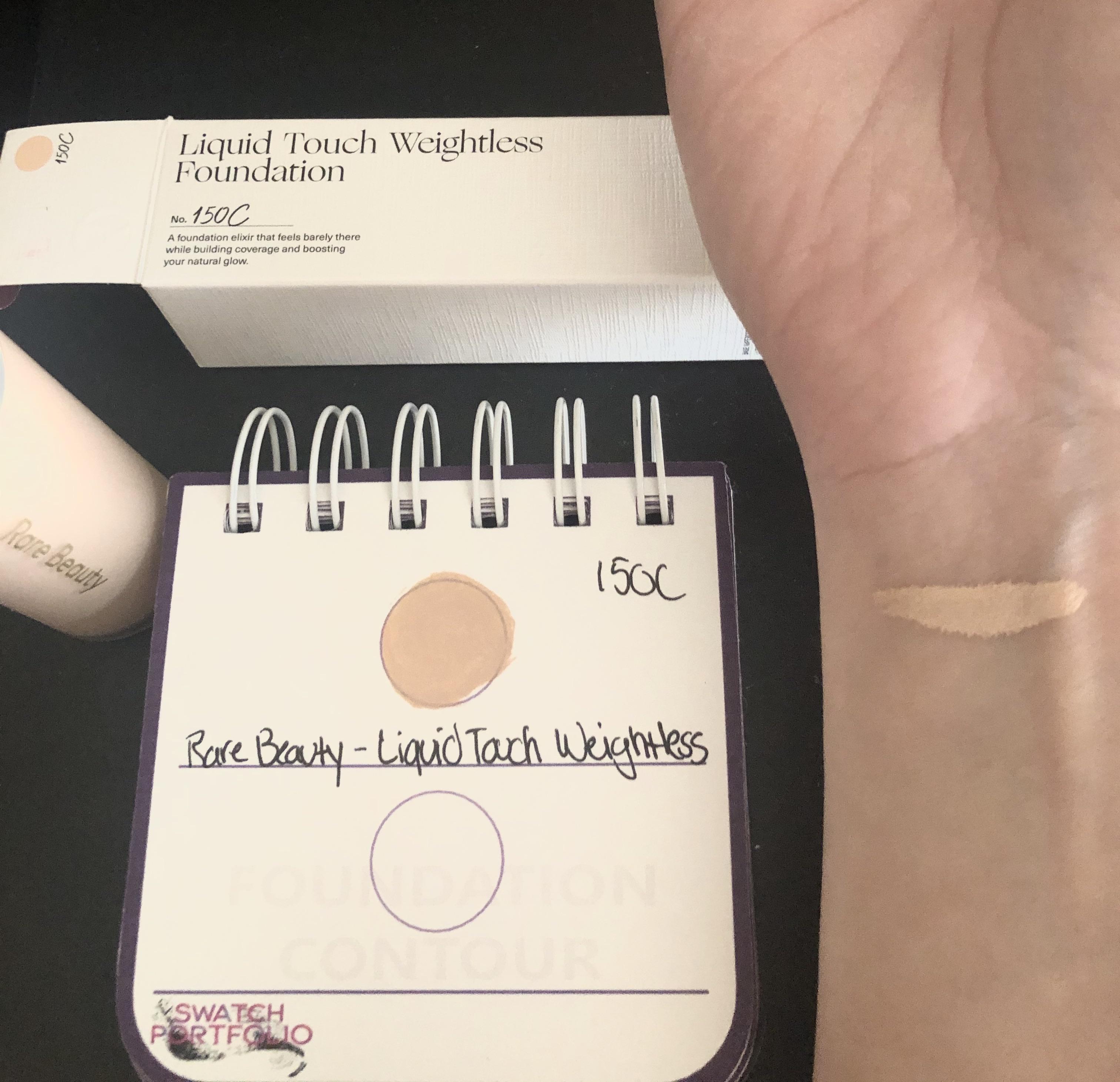 Rare Beauty Light Touch Weightless Foundation in 150C r/swatchitforme