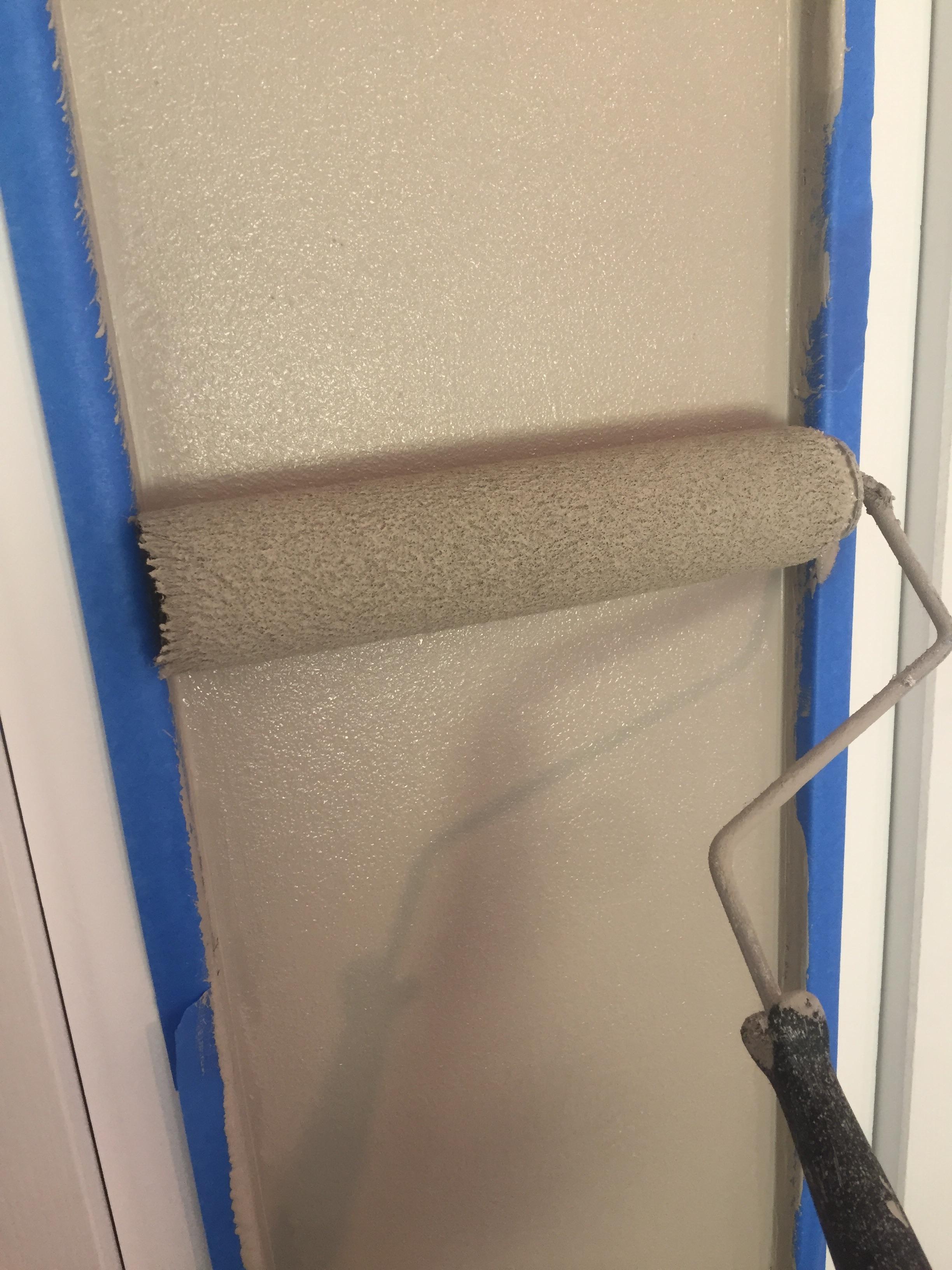 Paint roller fits perfectly between doors, it's the little things in