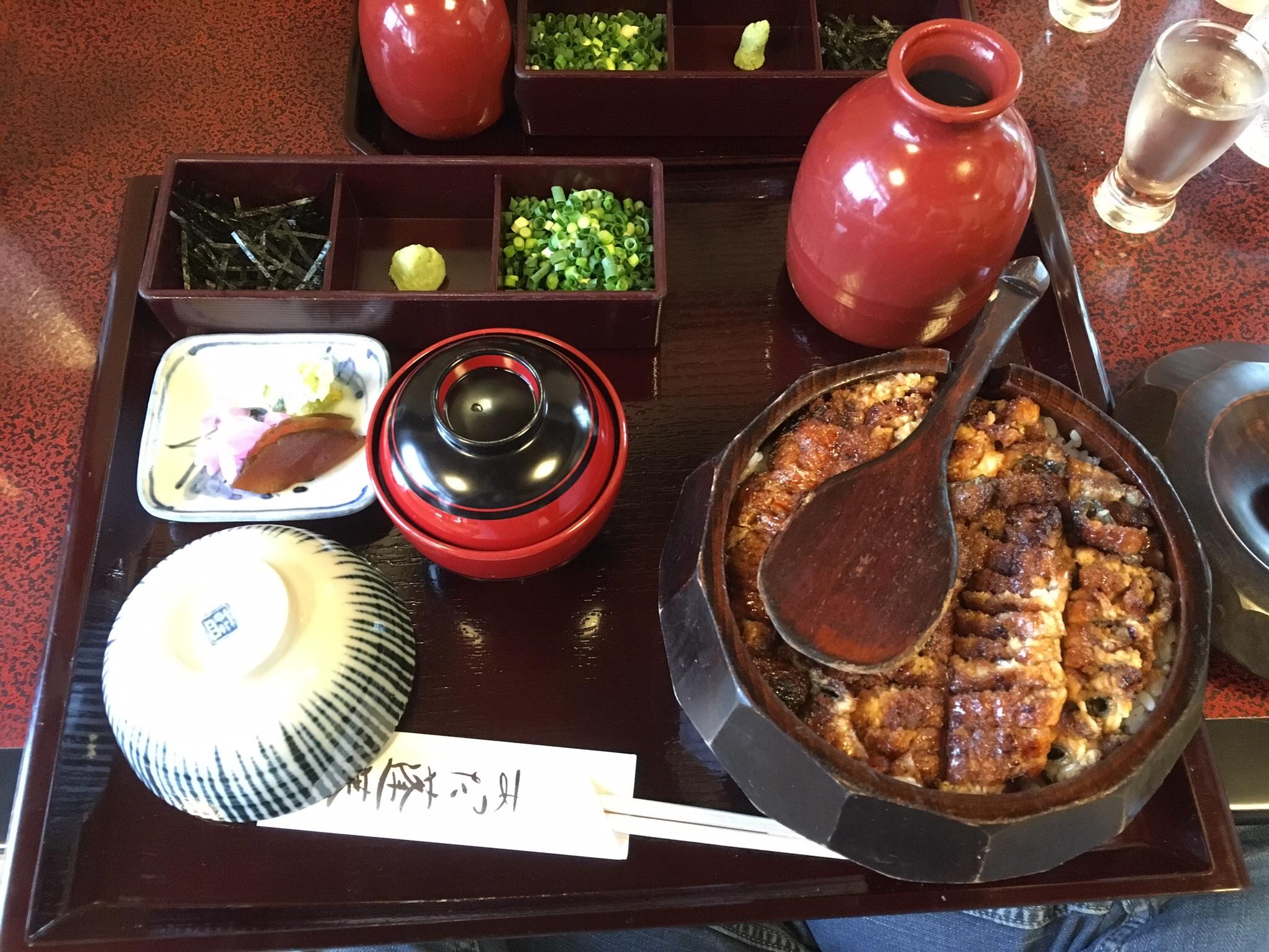 Hitsumabushi. Nagoyastyle grilled eel on rice. This was my heaven. r