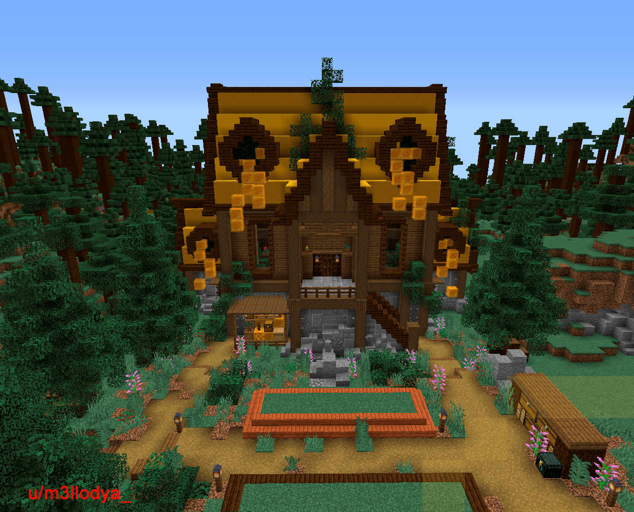 My Honey Farm built in survival! Hope to inspire you, redditors! r/Minecraft