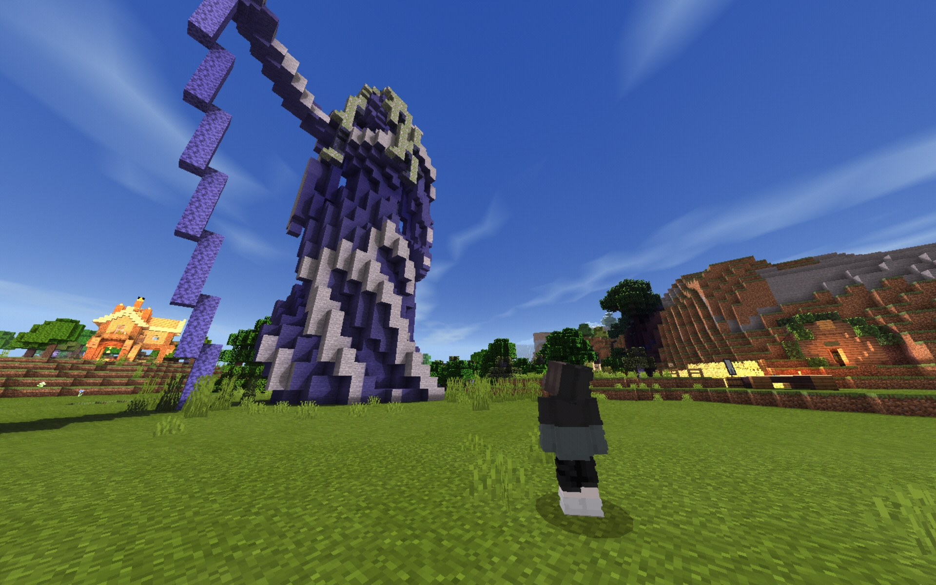 I built this elf statue thing from a tutorial other then that does