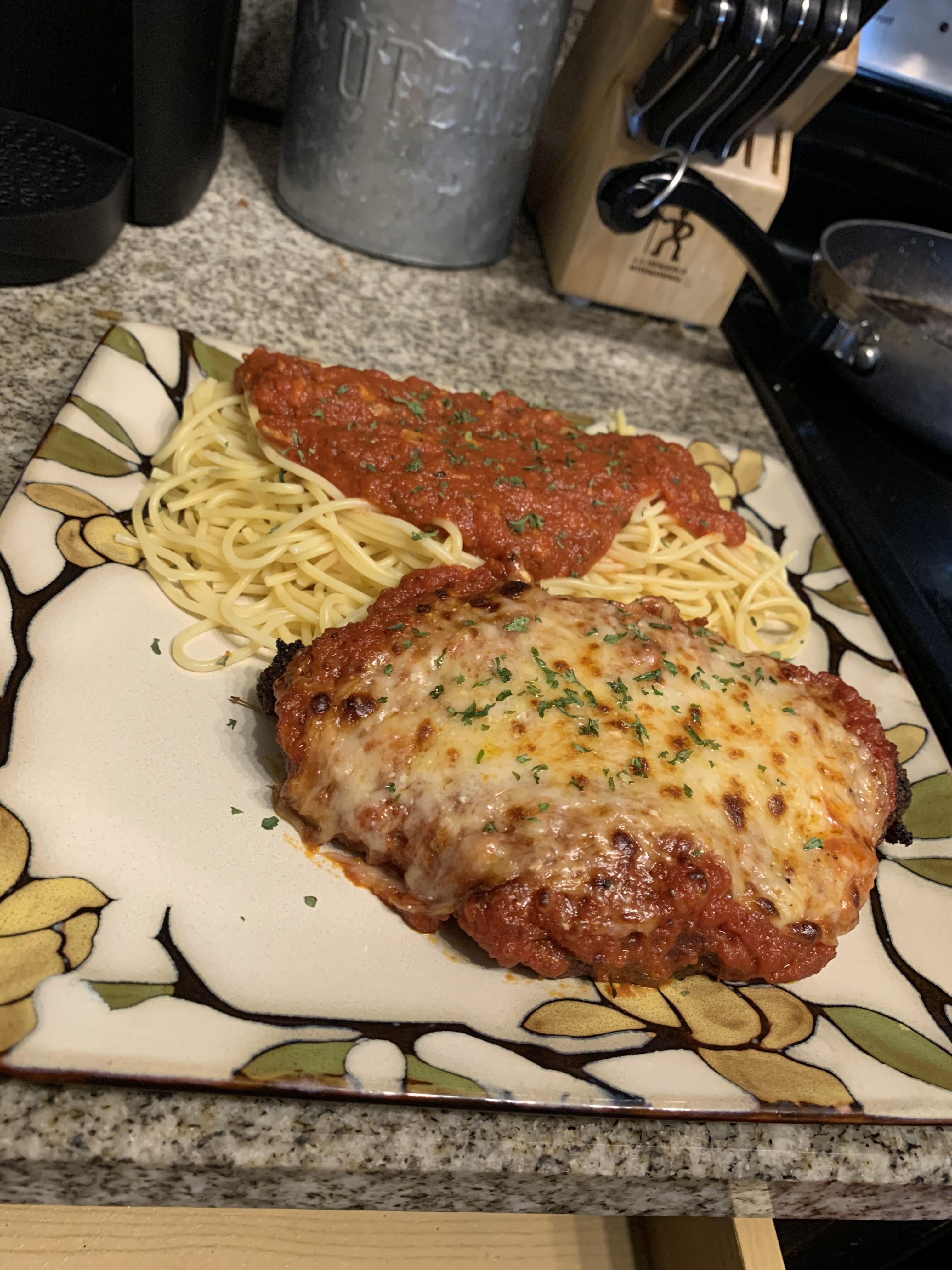 Chicken Parmesan following Joshua Weissman’s new recipe! r/FoodPorn