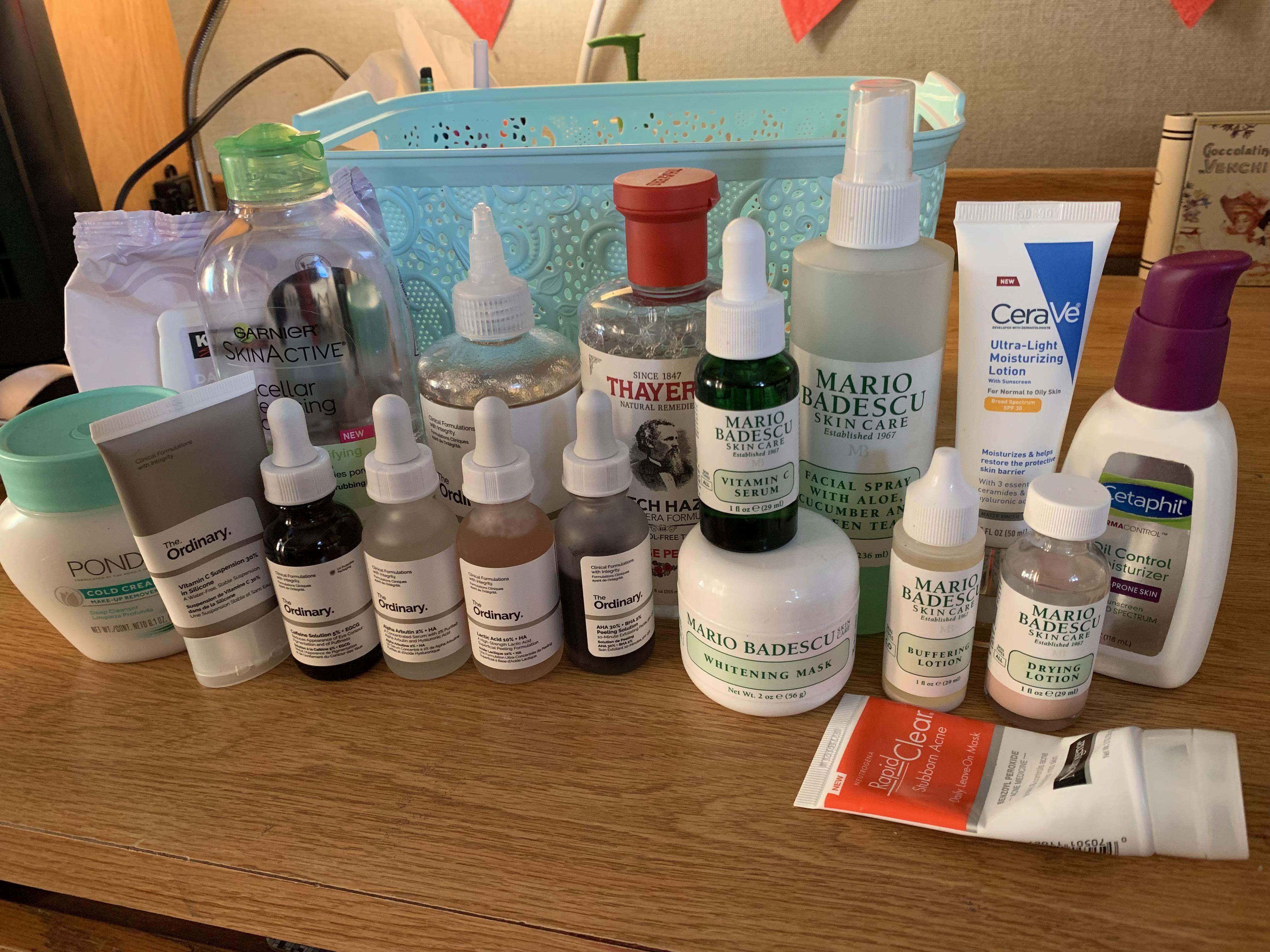 [shelfie] my products for my oily skin and acne scars SkincareAddiction