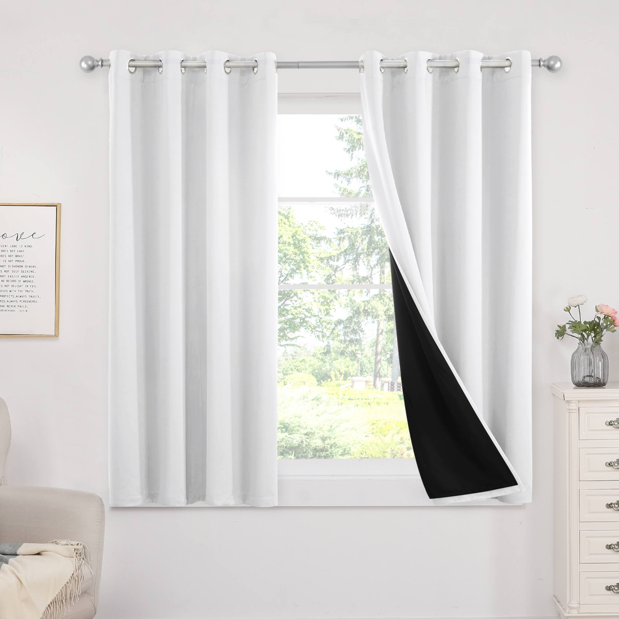 Deconovo Double Layer Full Blackout Curtains 2 Panels (5 colors) 13.