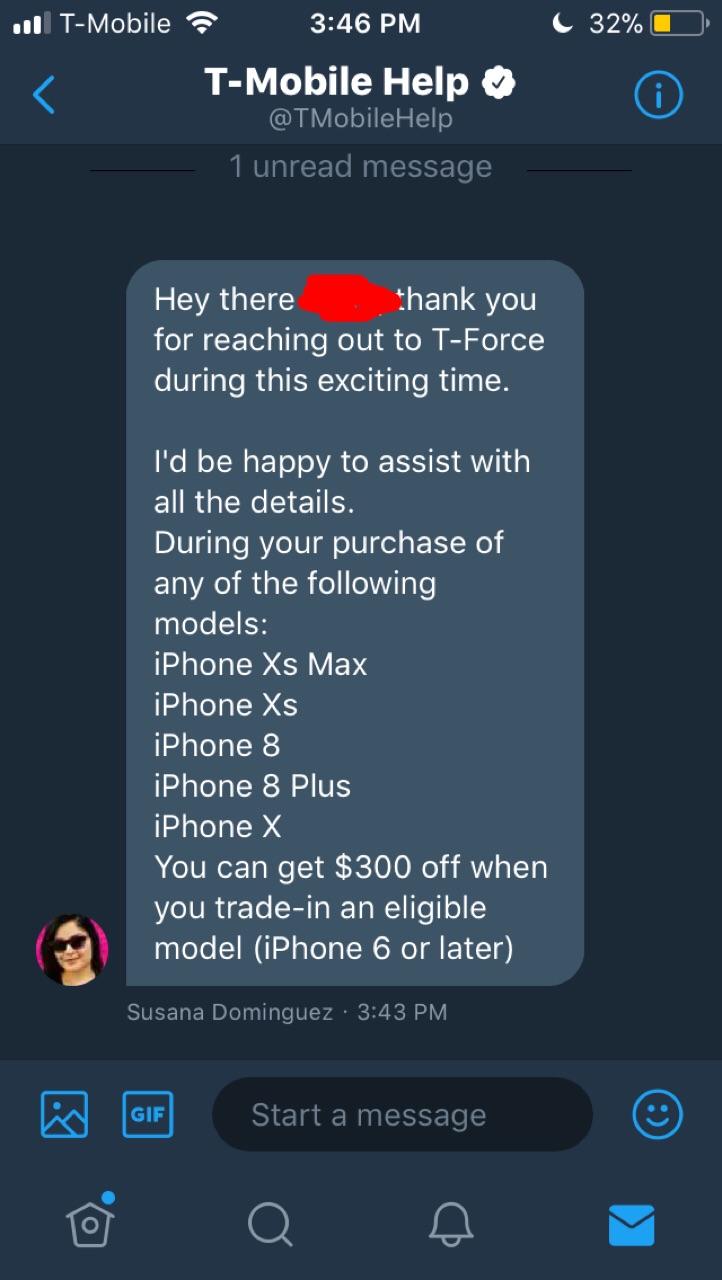 Some more info on the new iPhone trade in promo tmobile