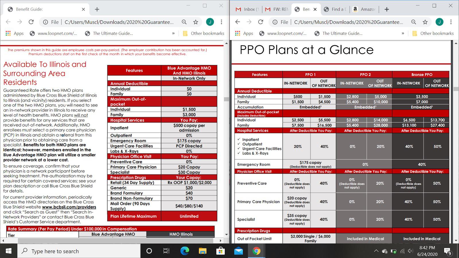 First timer needs some health, choosing between blue advantage HMO and