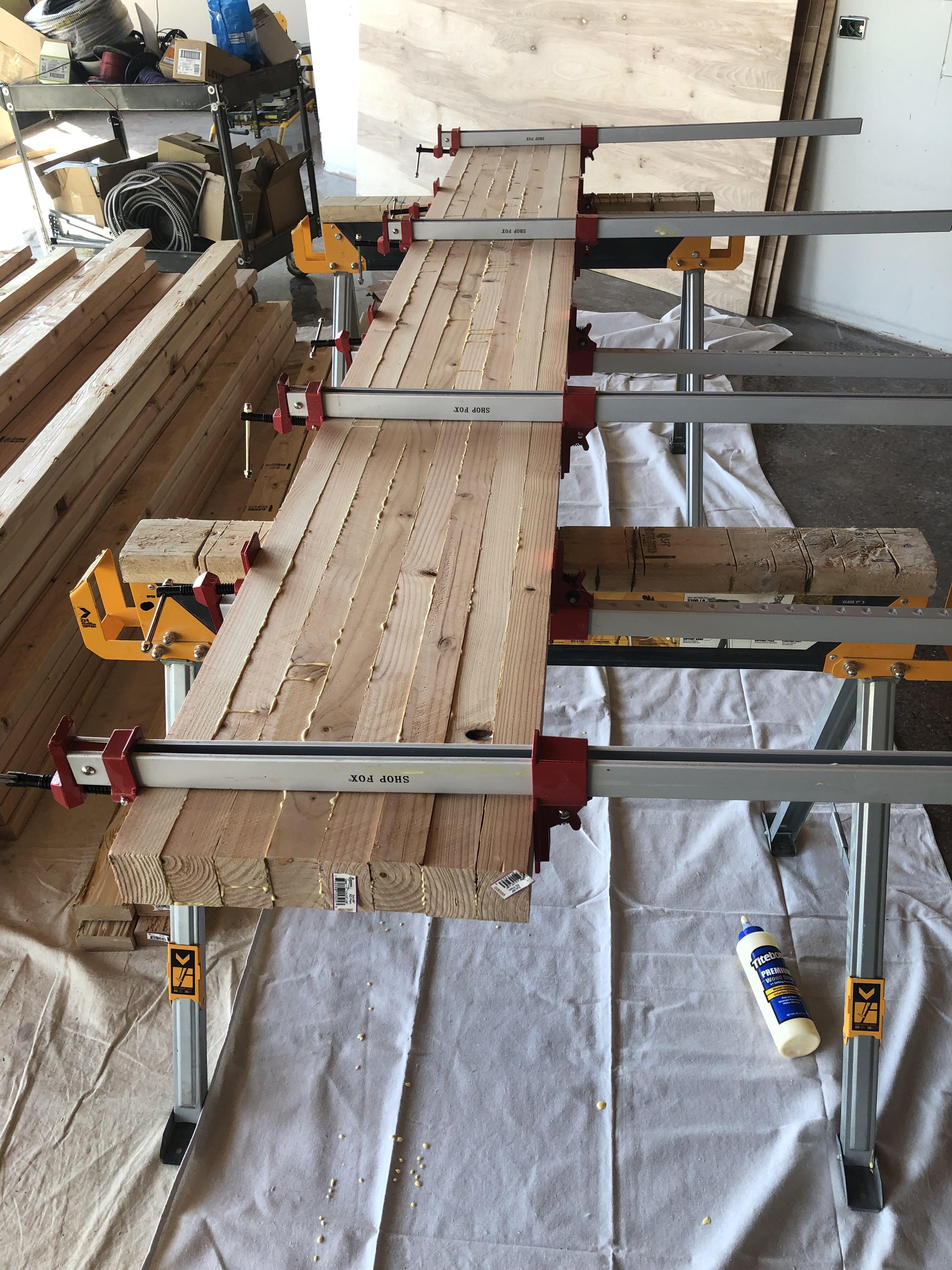 I need to down 2 separate 17 foot sections of bar top. Will my