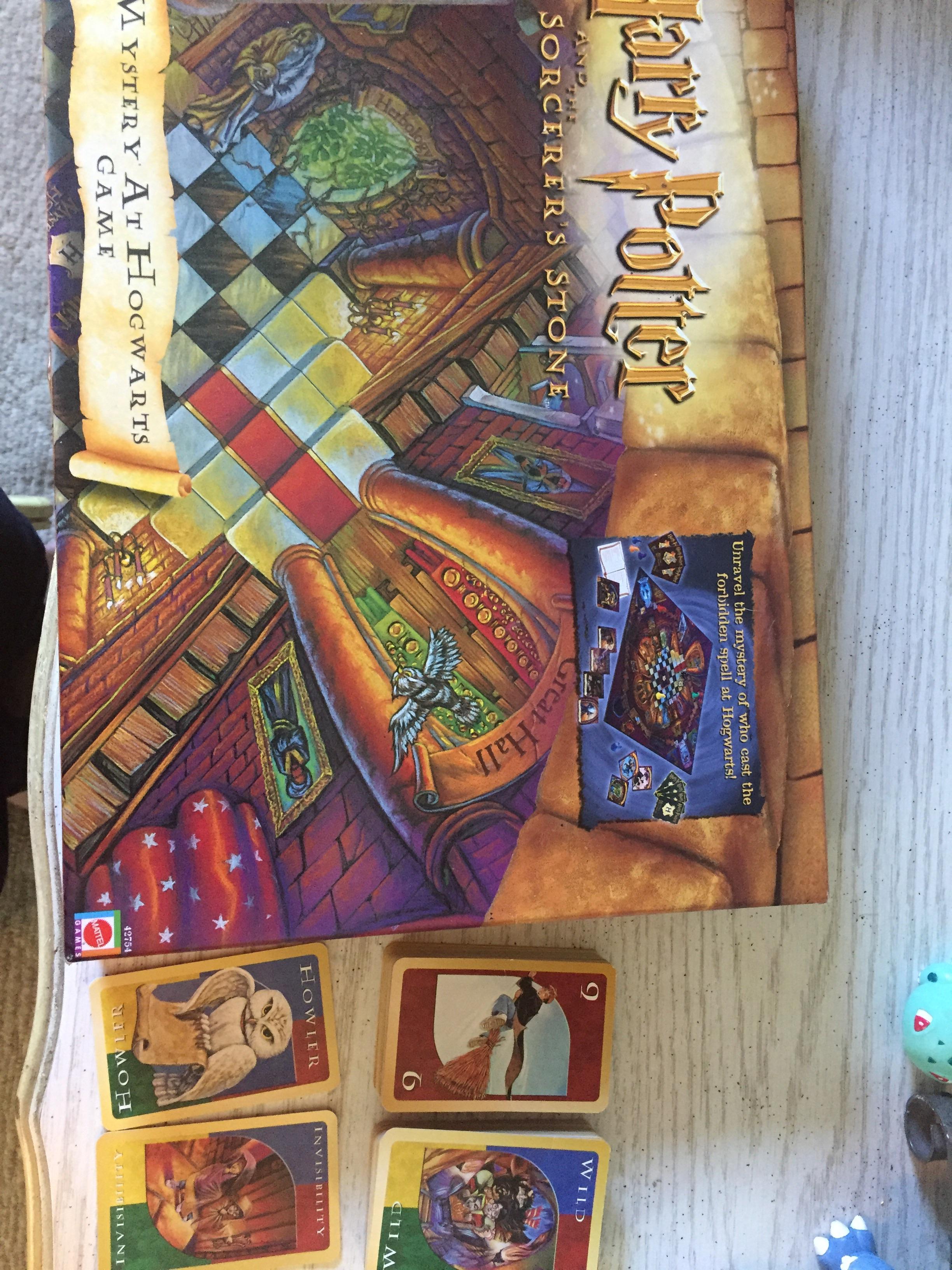 Found a Harry Potter clue game and Uno set for 3! They