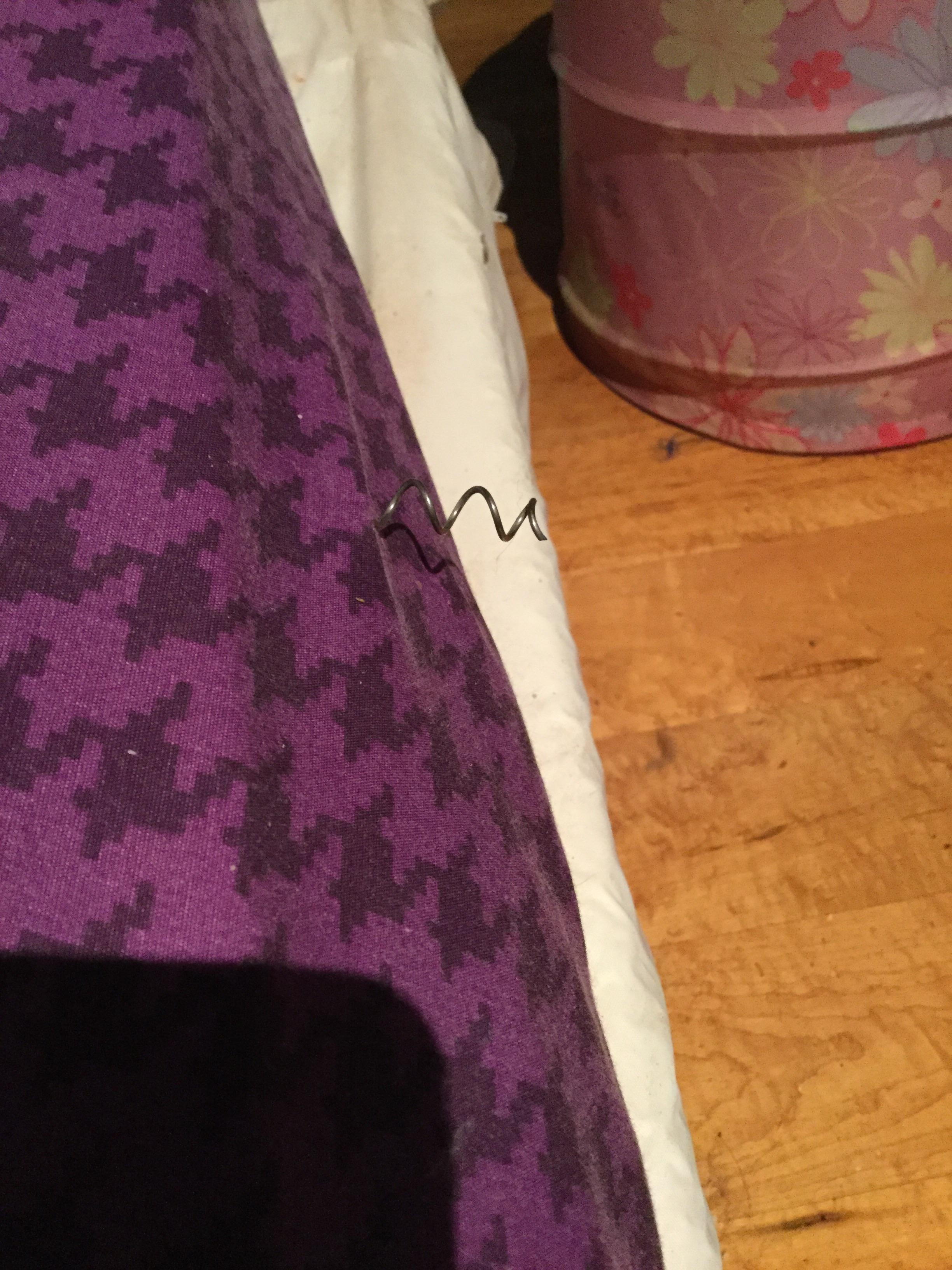 Spring popping out of my bed, just why... r/mildlyinfuriating